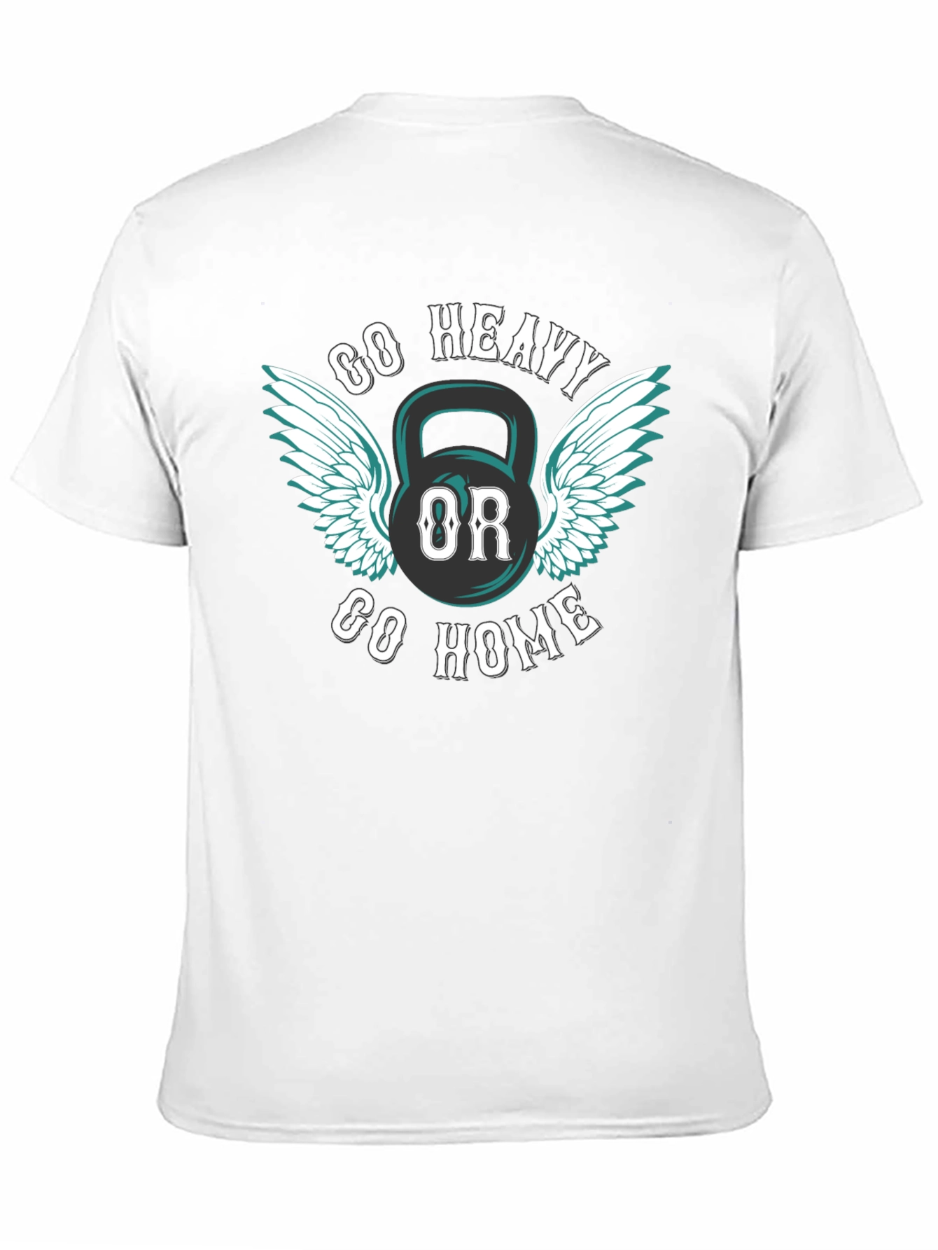 Go Heavy or Go Home Kettlebell Graphic Tee