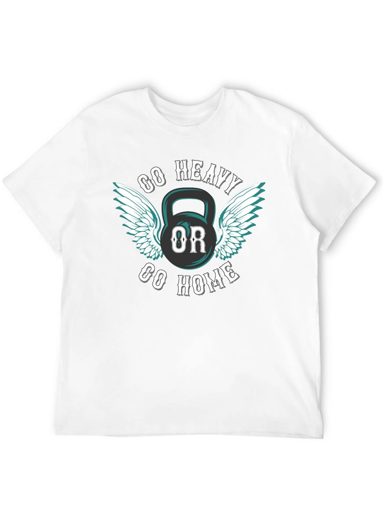 Go Heavy or Go Home Kettlebell Graphic Tee