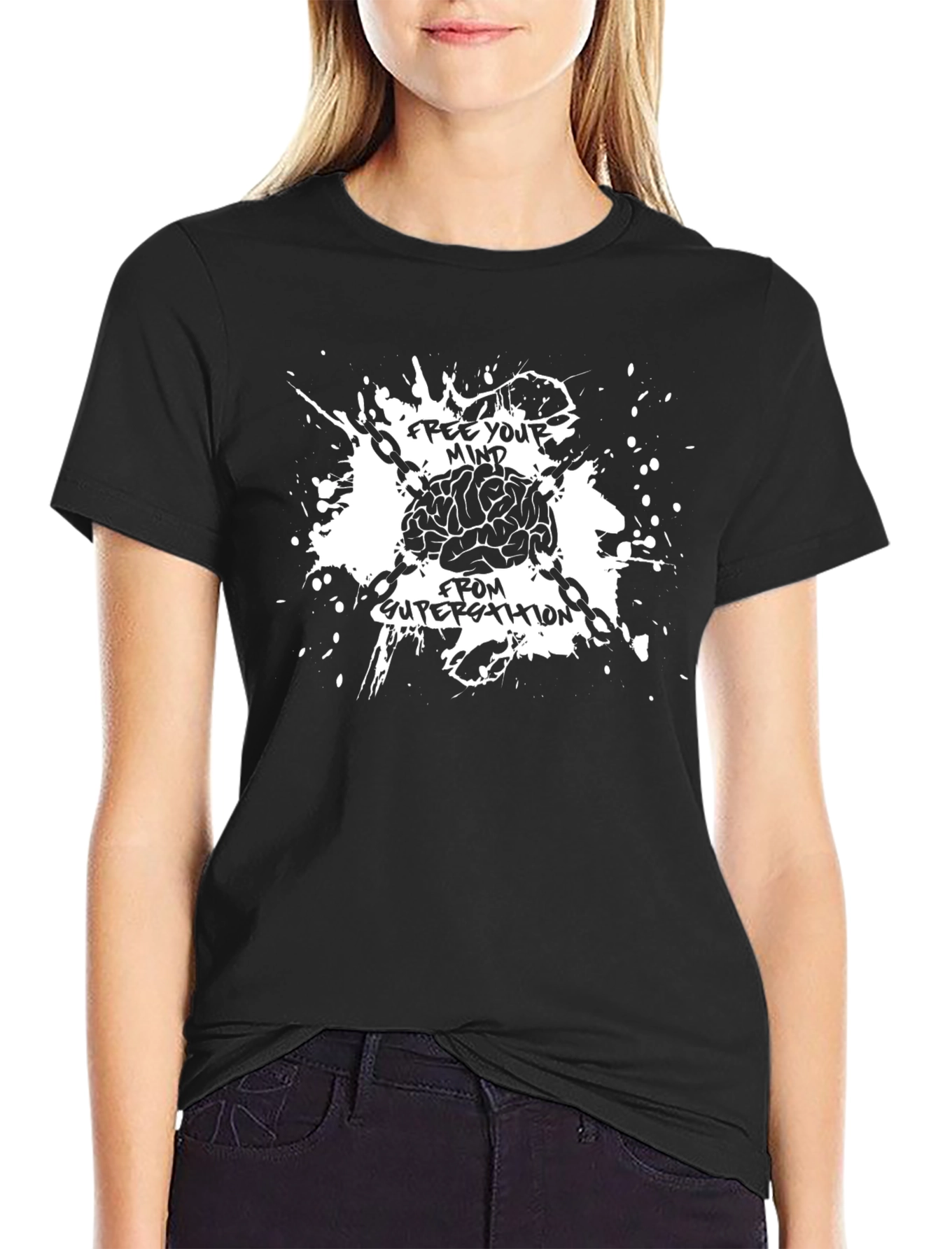 Free Your Mind Brain Graphic Tee
