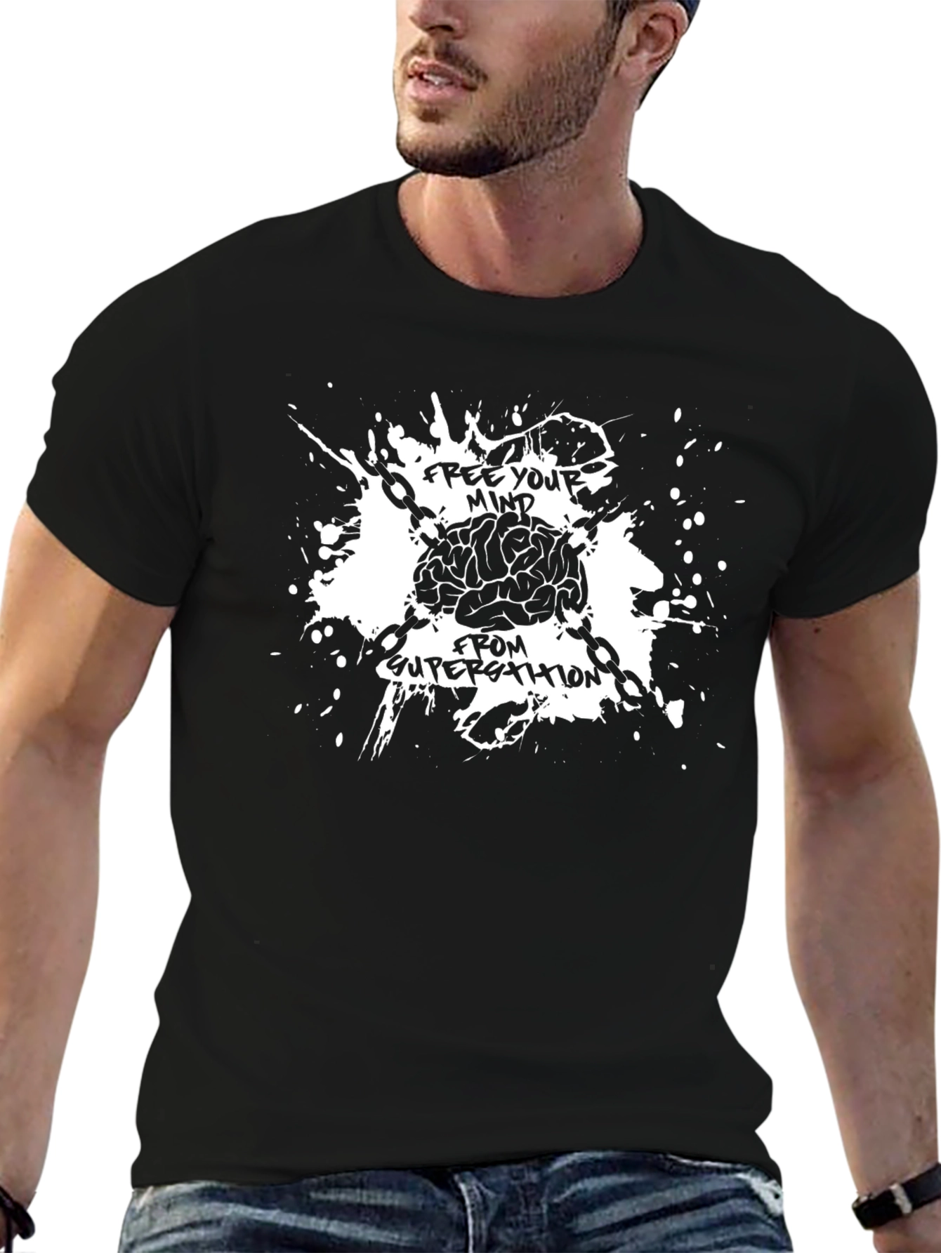 Free Your Mind Brain Graphic Tee