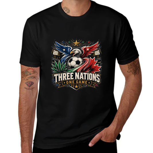 Online Exclusive Three Nations One Game Soccer Tee