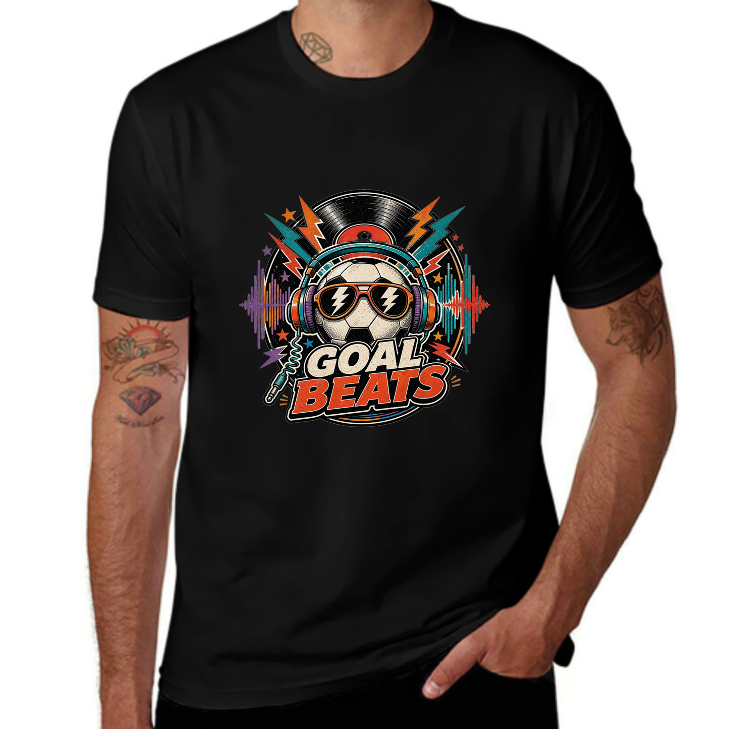 Personalized Look Goal Beats Soccer Headphones Tee
