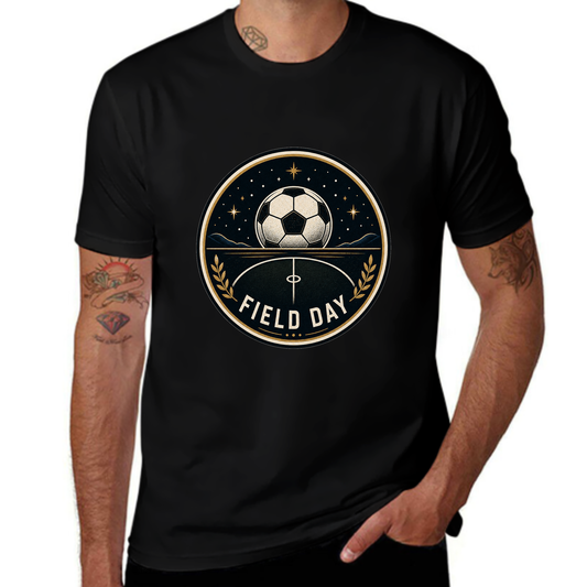 Match Day Special Field Day Soccer Oval Badge Tee
