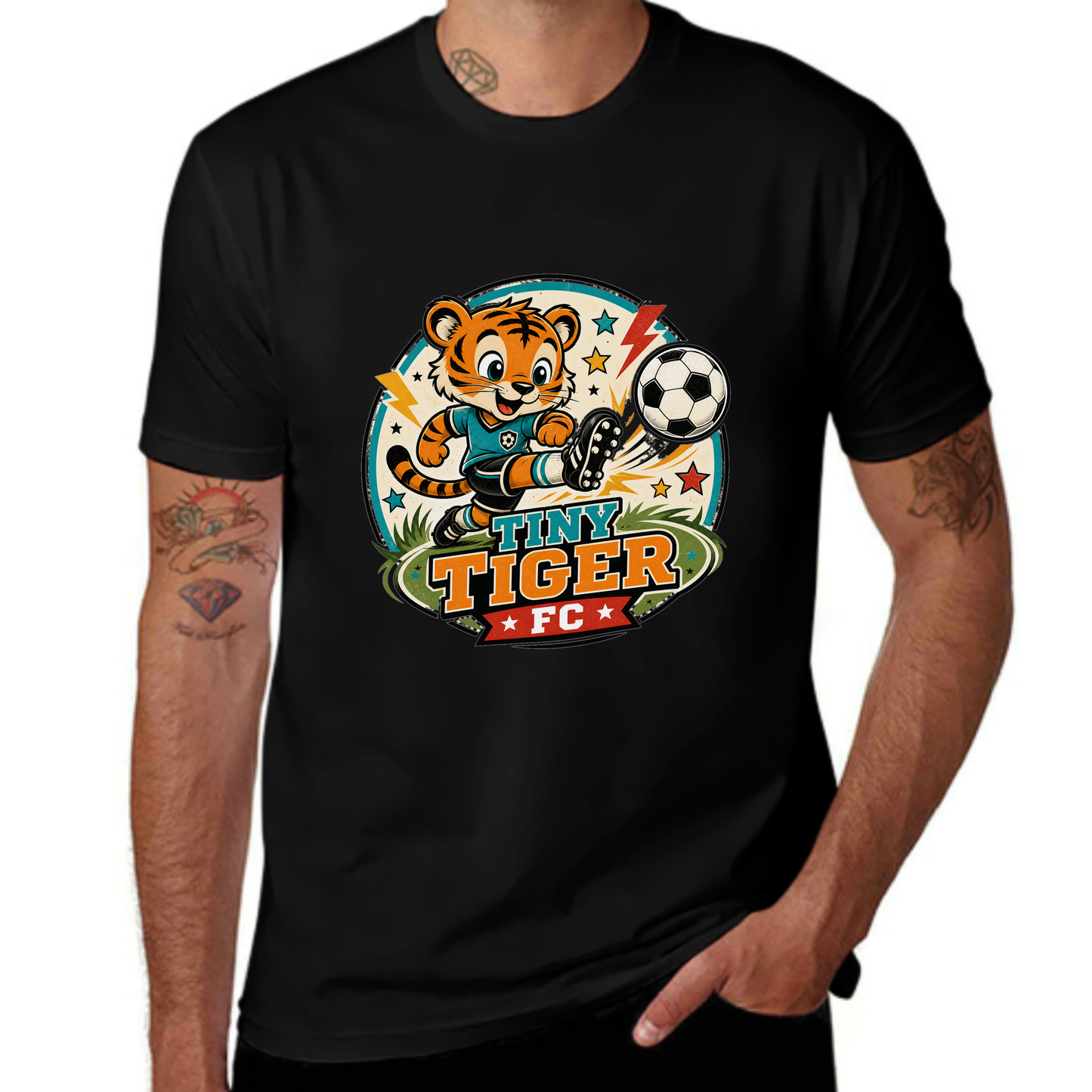 Custom-Inspired Tiny Tiger FC Kids Soccer Tee