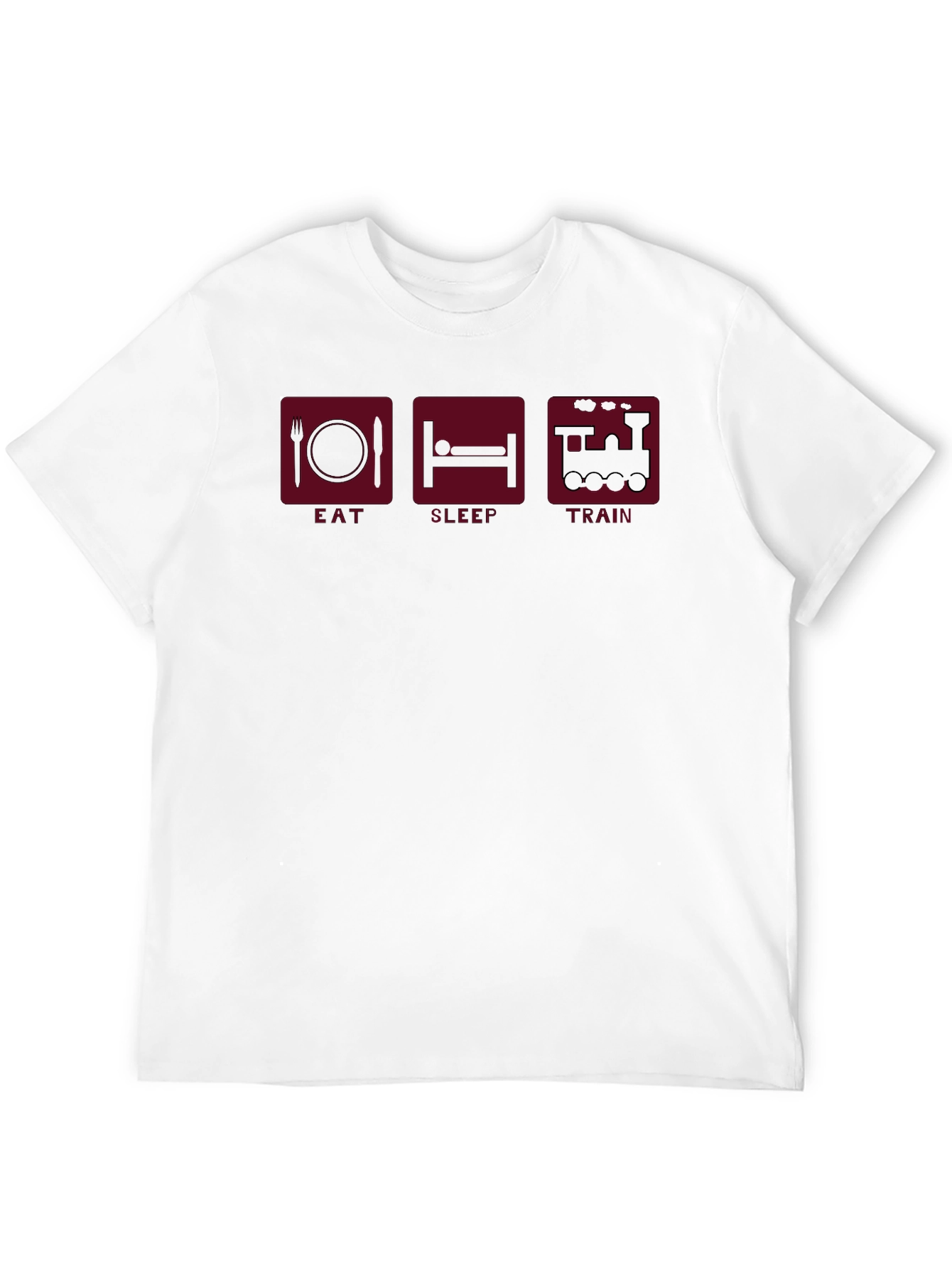 Eat Sleep Train Graphic Tee - Train Lovers T-Shirt