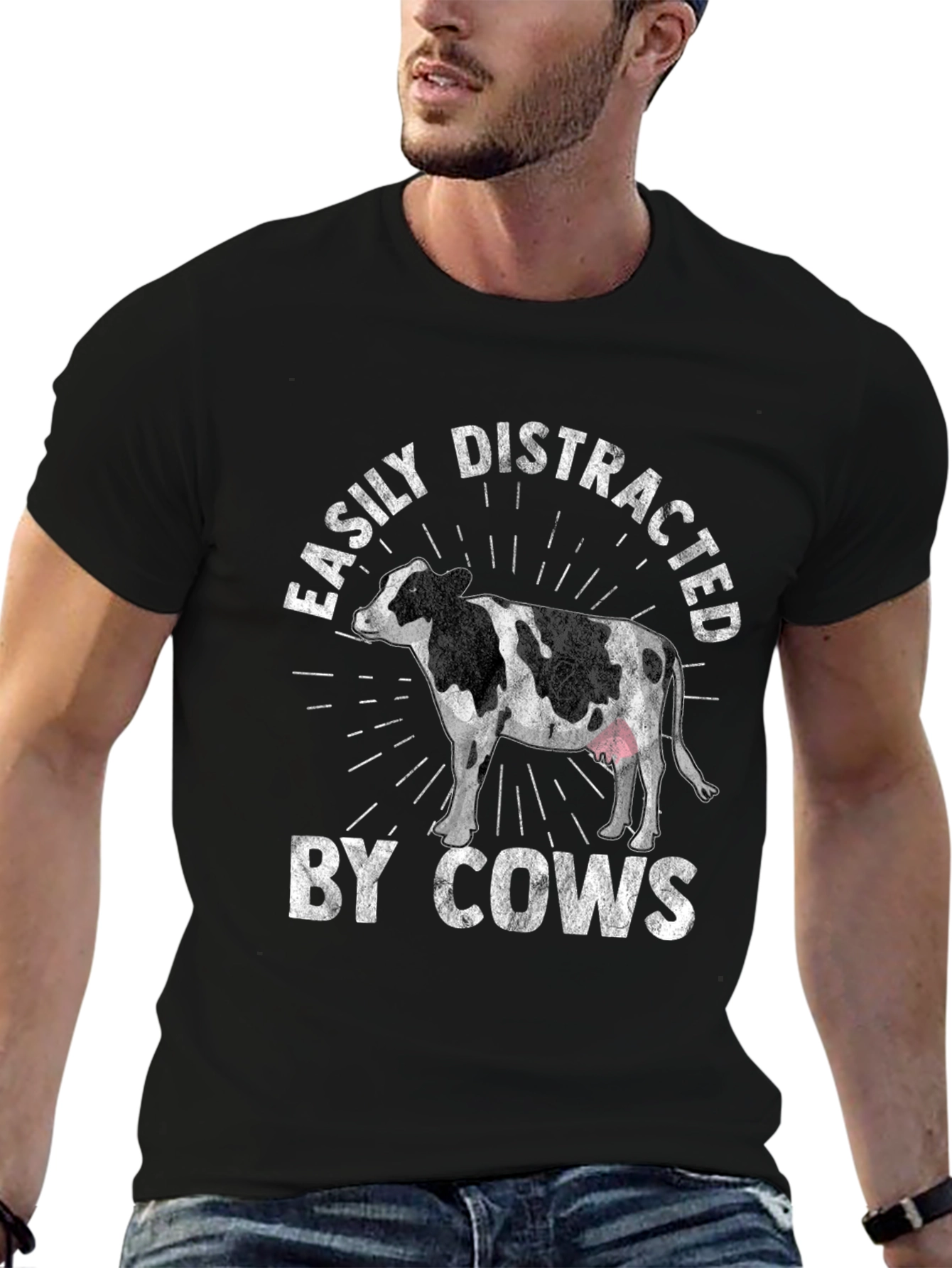 Easily Distracted By Cows T-Shirt