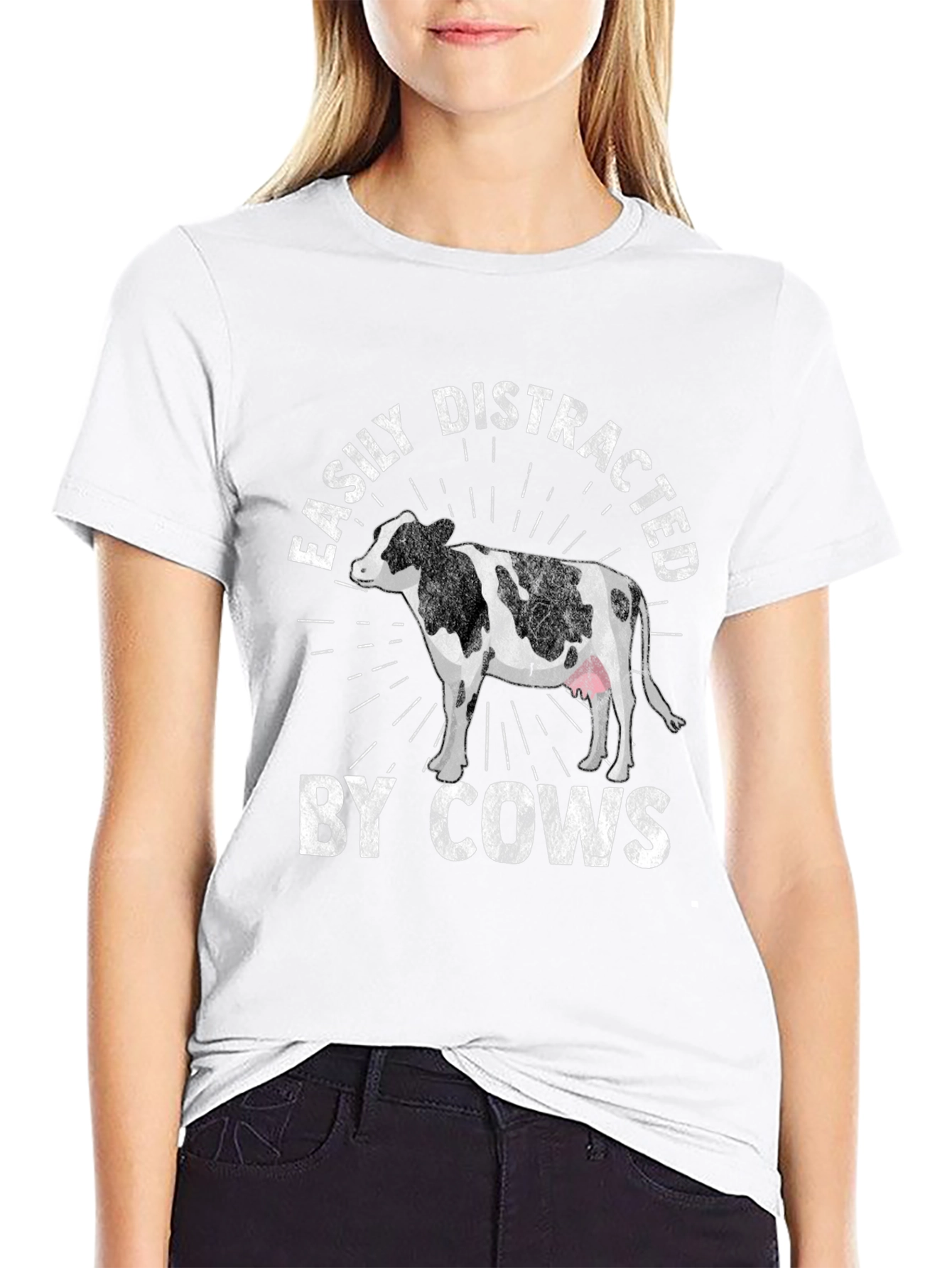 Easily Distracted By Cows T-Shirt