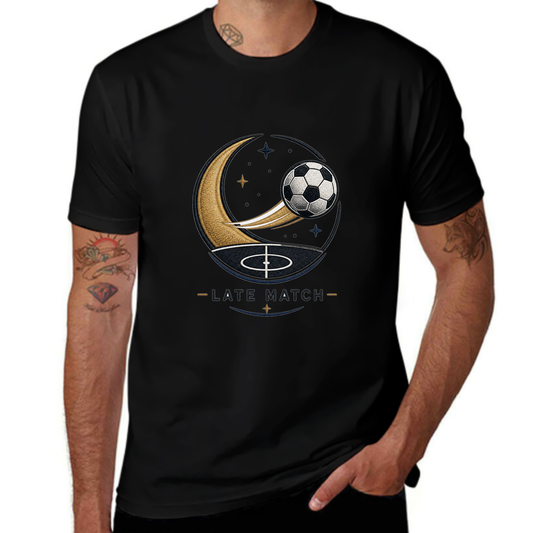 Premium Print Late Match Moon Soccer Tee