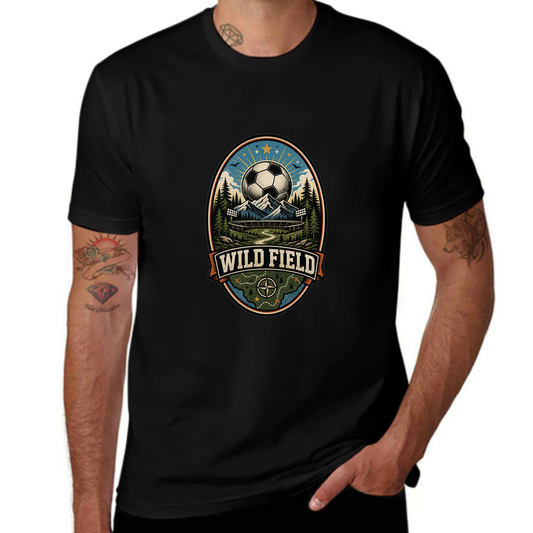 Hot Deal Wild Field Soccer Landscape Tee