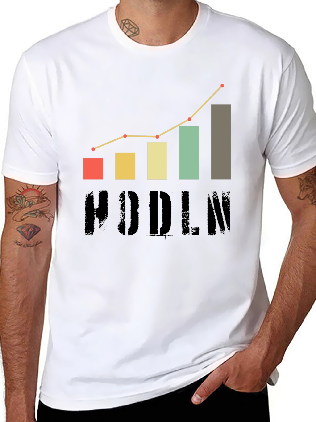 HODLN Crypto Trend T-Shirt - Bitcoin Investment