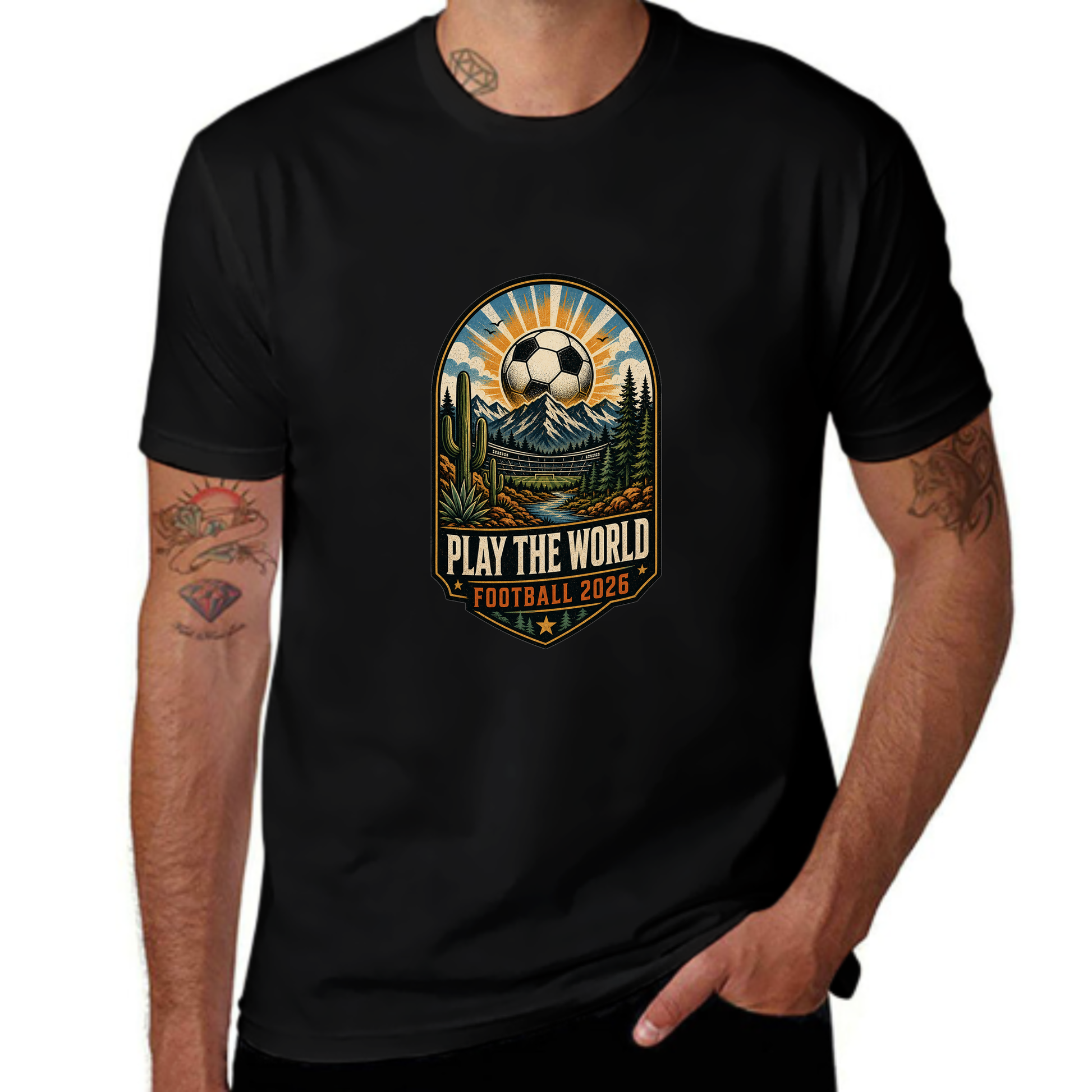 Online Exclusive Play The World Football 2026 Tee