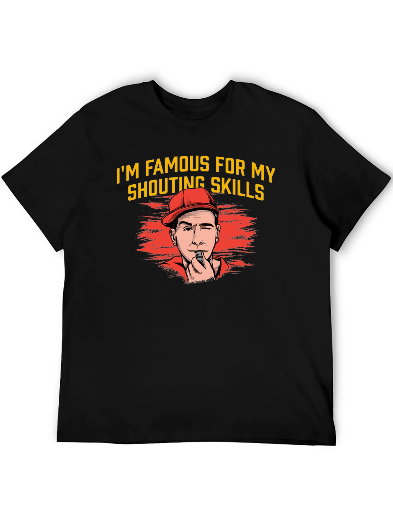 Shouting Skills Graphic Tee - Funny Referee T-Shirt