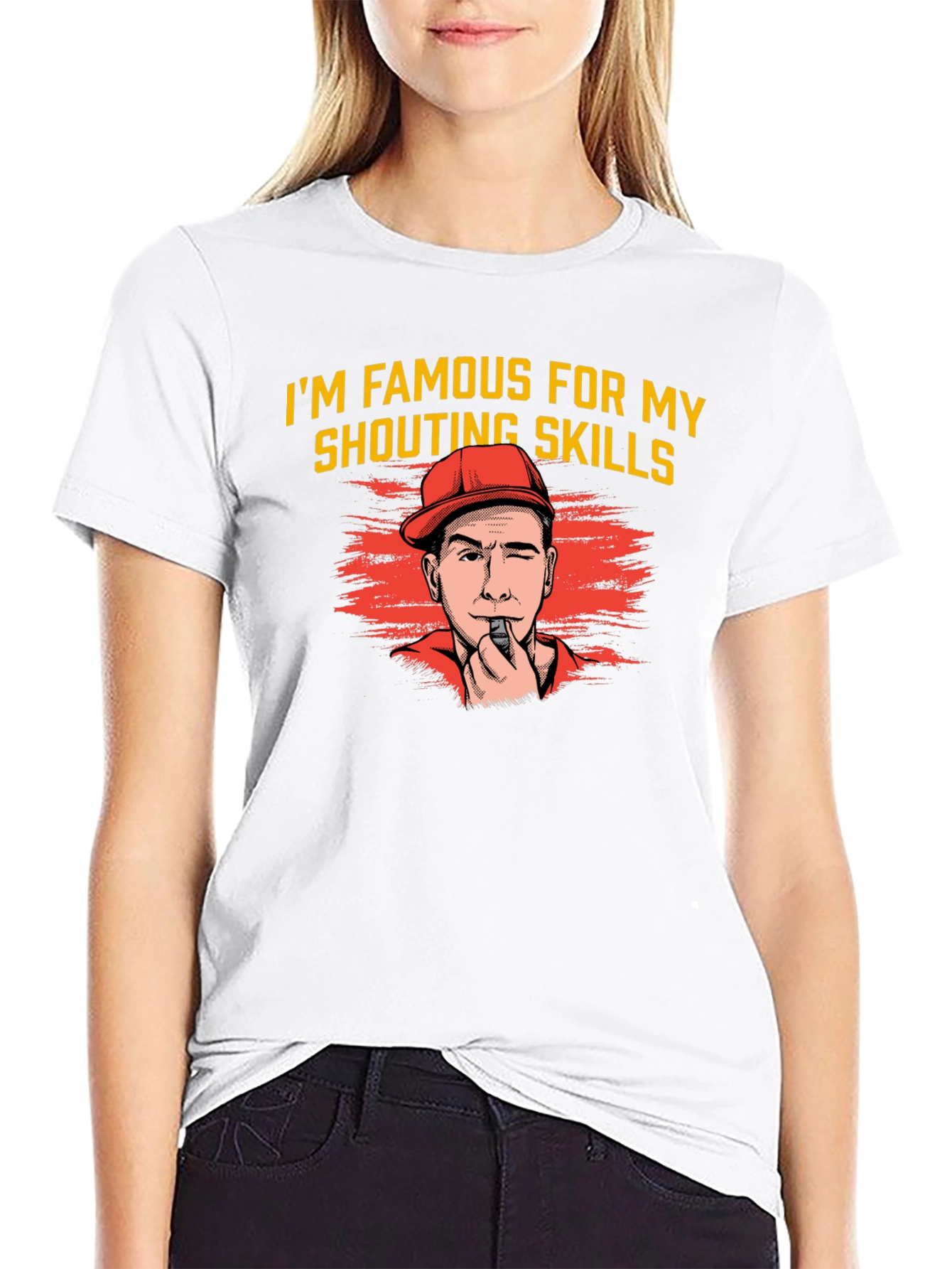 Shouting Skills Graphic Tee - Funny Referee T-Shirt