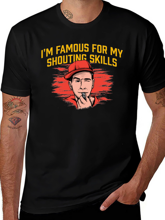 Shouting Skills Graphic Tee - Funny Referee T-Shirt