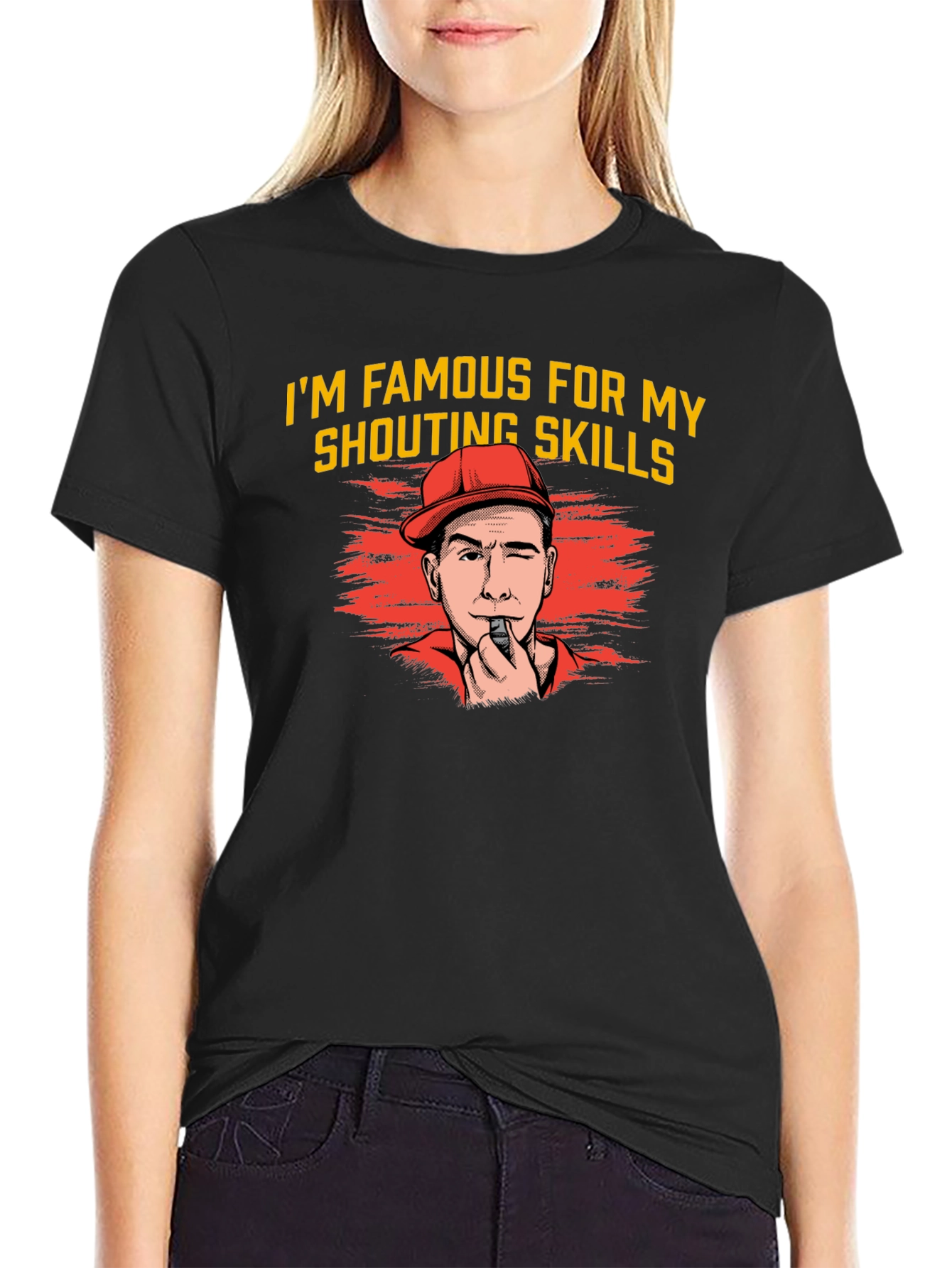 Shouting Skills Graphic Tee - Funny Referee T-Shirt