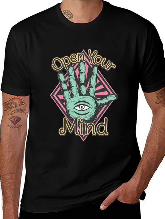 Open Your Mind T-Shirt - Third Eye Hand Graphic Tee