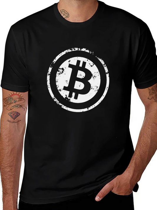Bitcoin Logo Black T-Shirt - Crypto Currency Tee