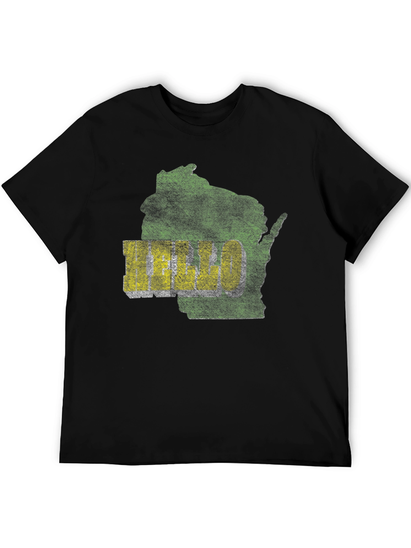 Wisconsin Graphic Tee - Distressed Style