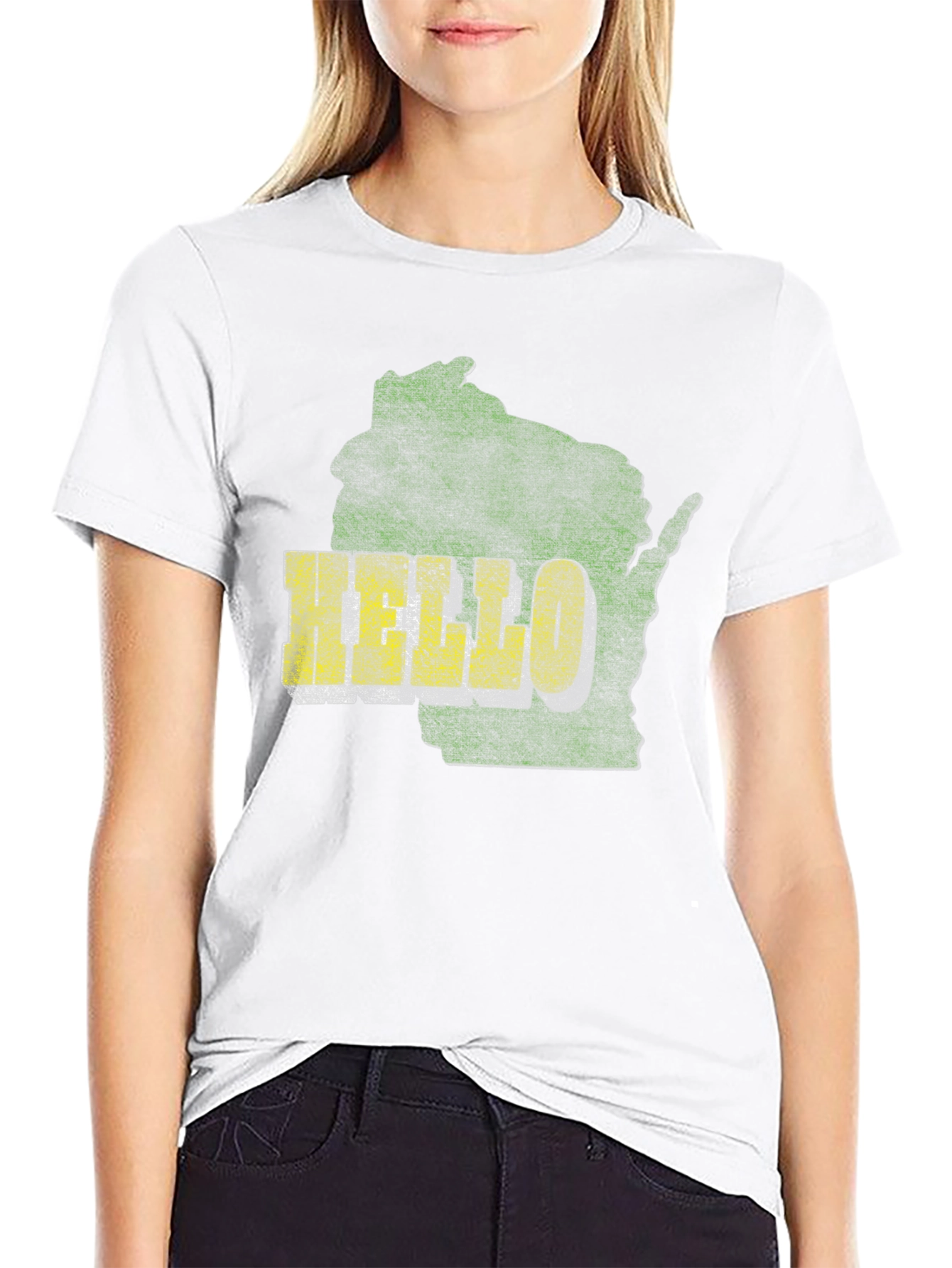 Wisconsin Graphic Tee - Distressed Style