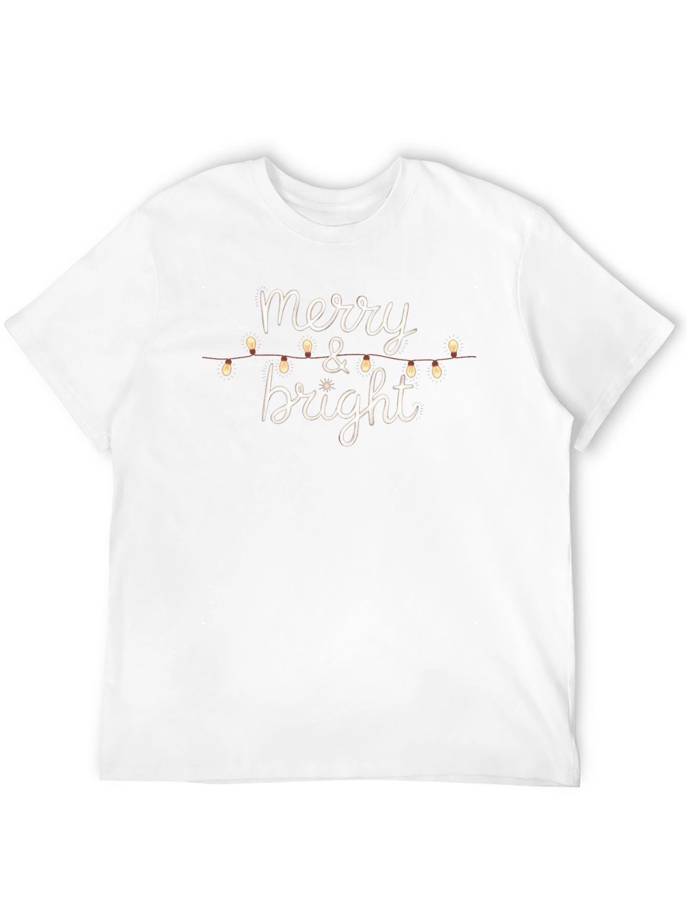 Merry & Bright Christmas Lights T-Shirt