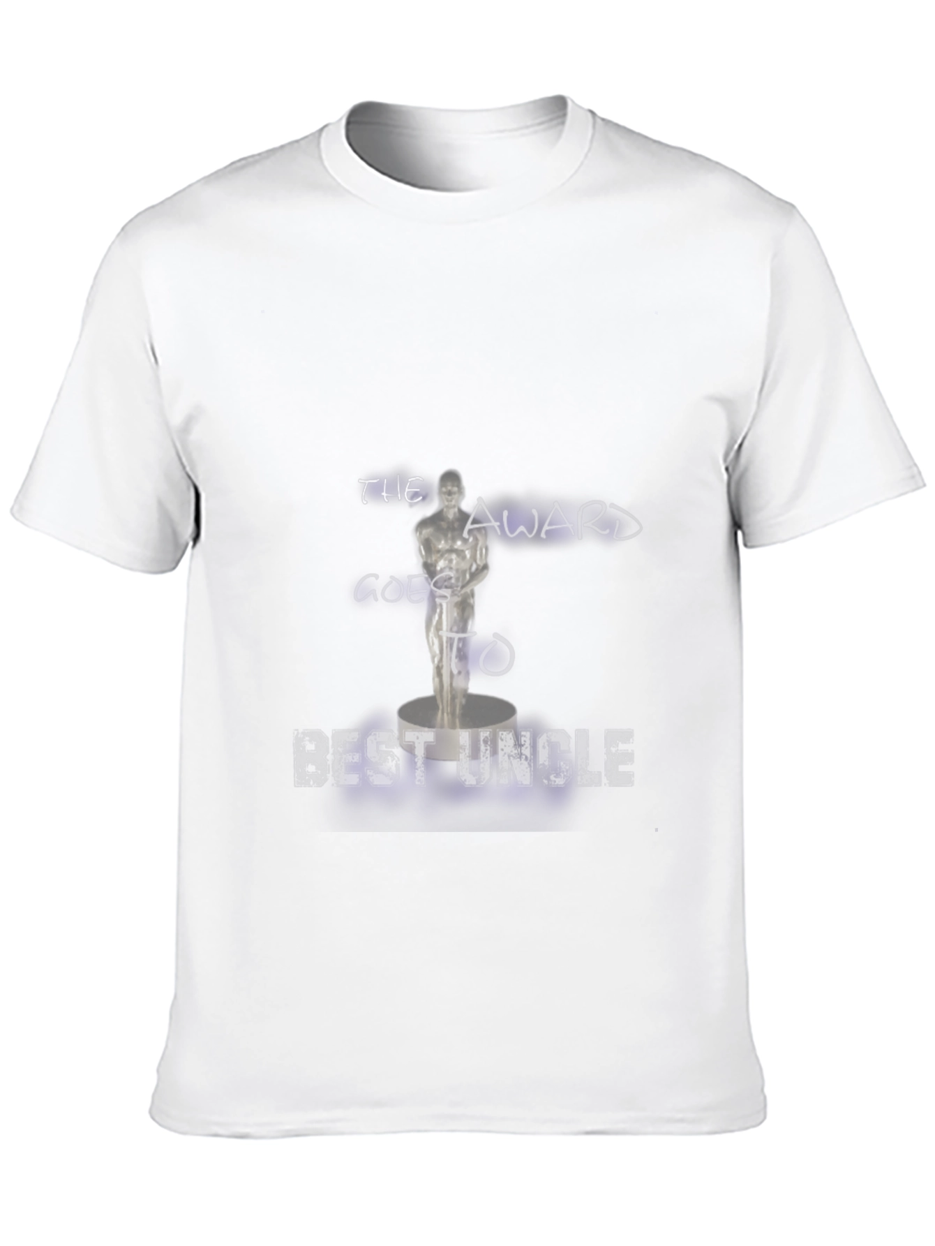 Best Uncle Award T-Shirt -  Black Cotton Tee