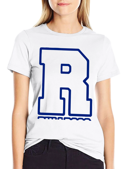 Bold Blue R Graphic T-Shirt - Stylish Casual Tee