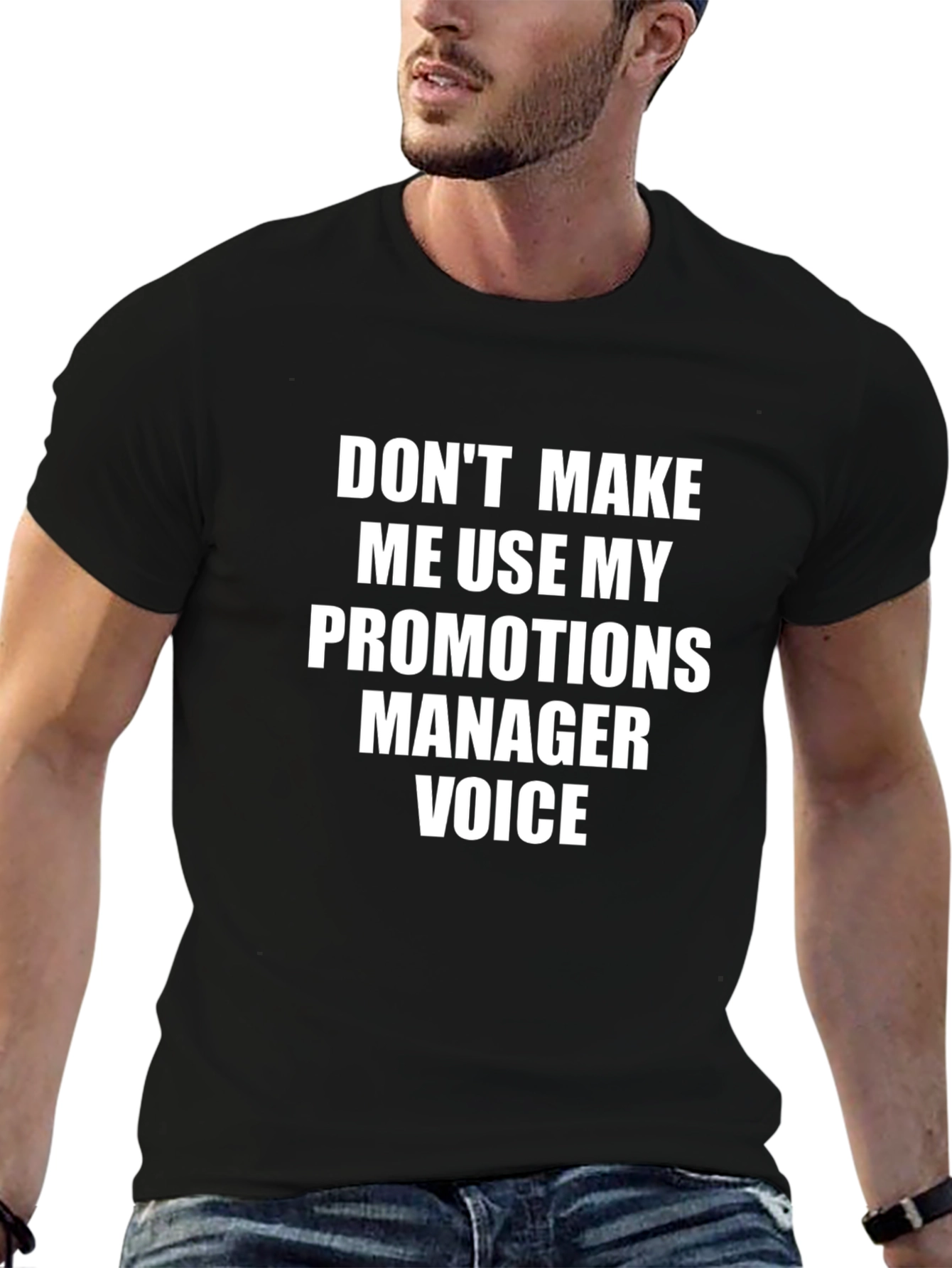 Promotions Manager Voice T-Shirt - Funny Job Tee