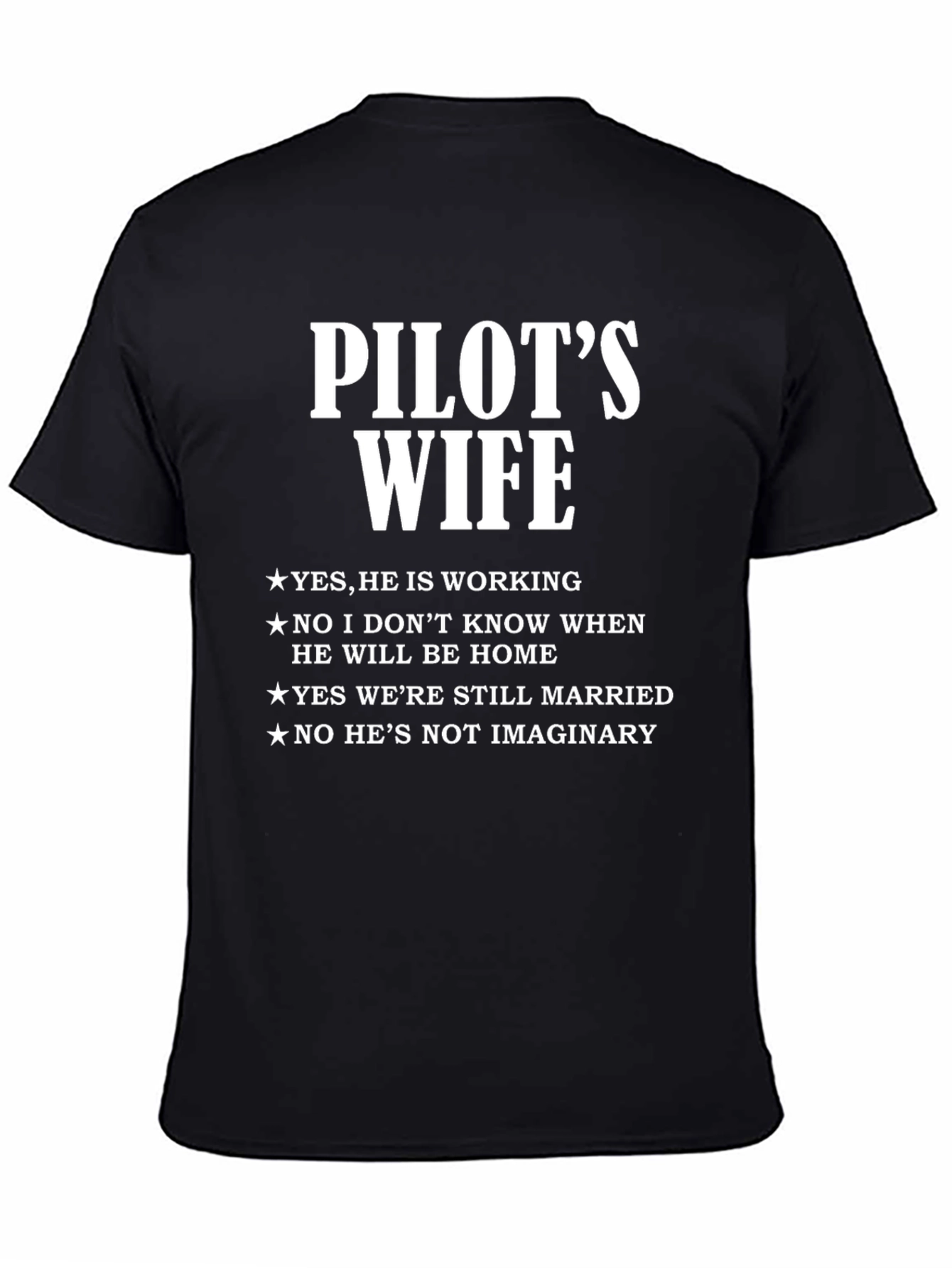 Pilots Wife T-Shirt - Funny Wife Life Tee