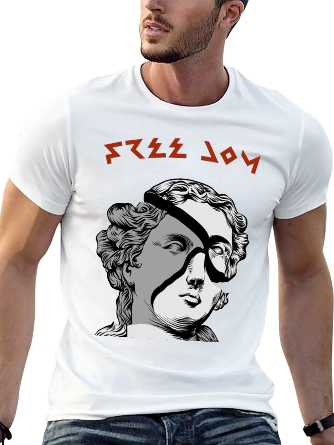 Free Joy Graphic Tee - Unique Design Black T-Shirt