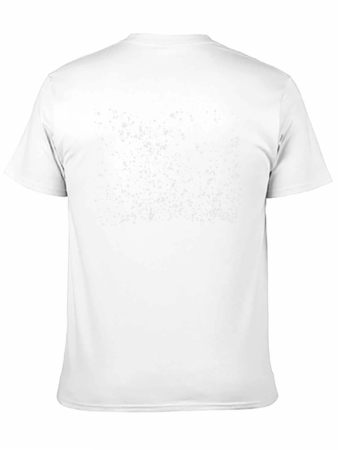 Abstract Splatter Print Black T-Shirt