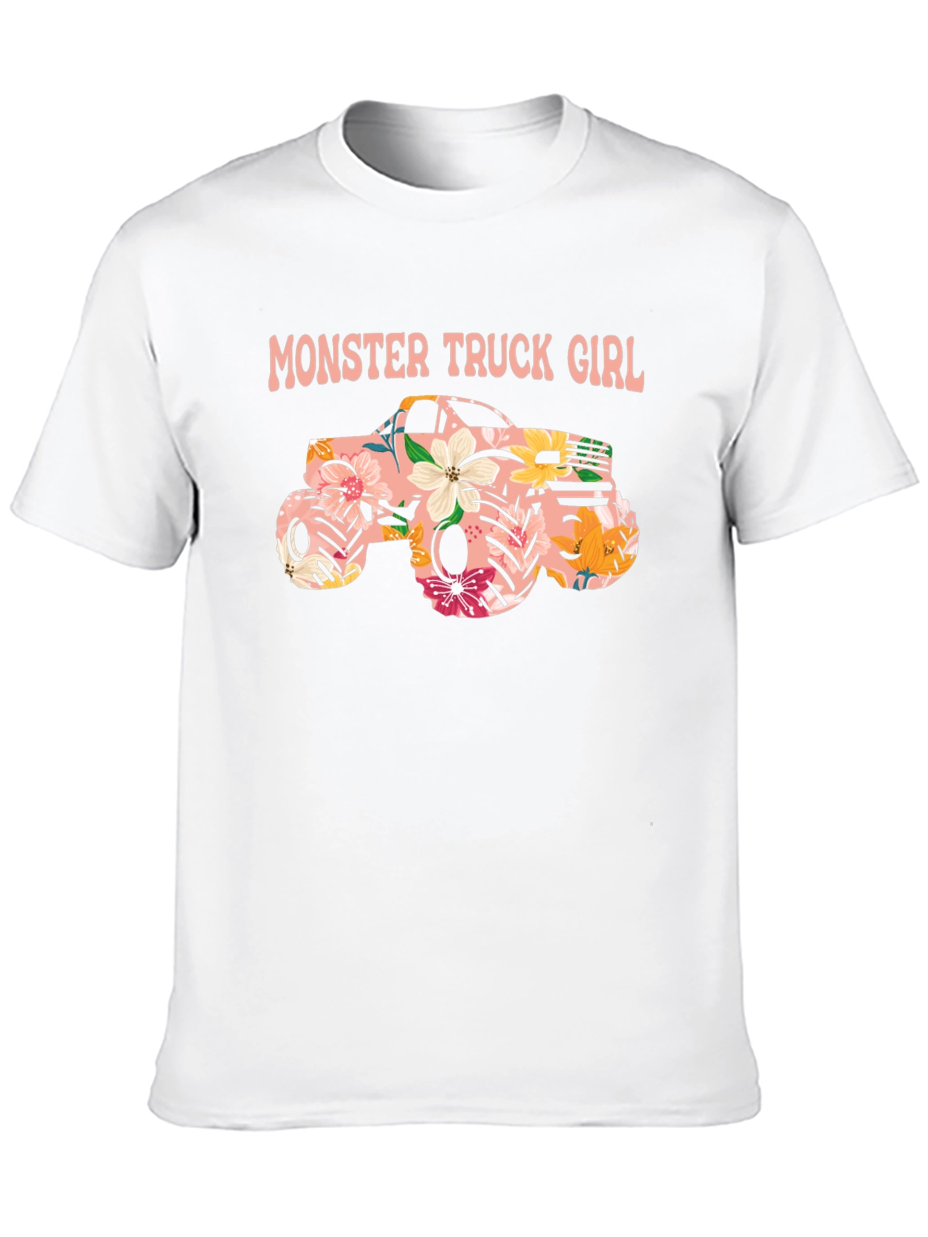 Monster Truck Girl Black Graphic Tee
