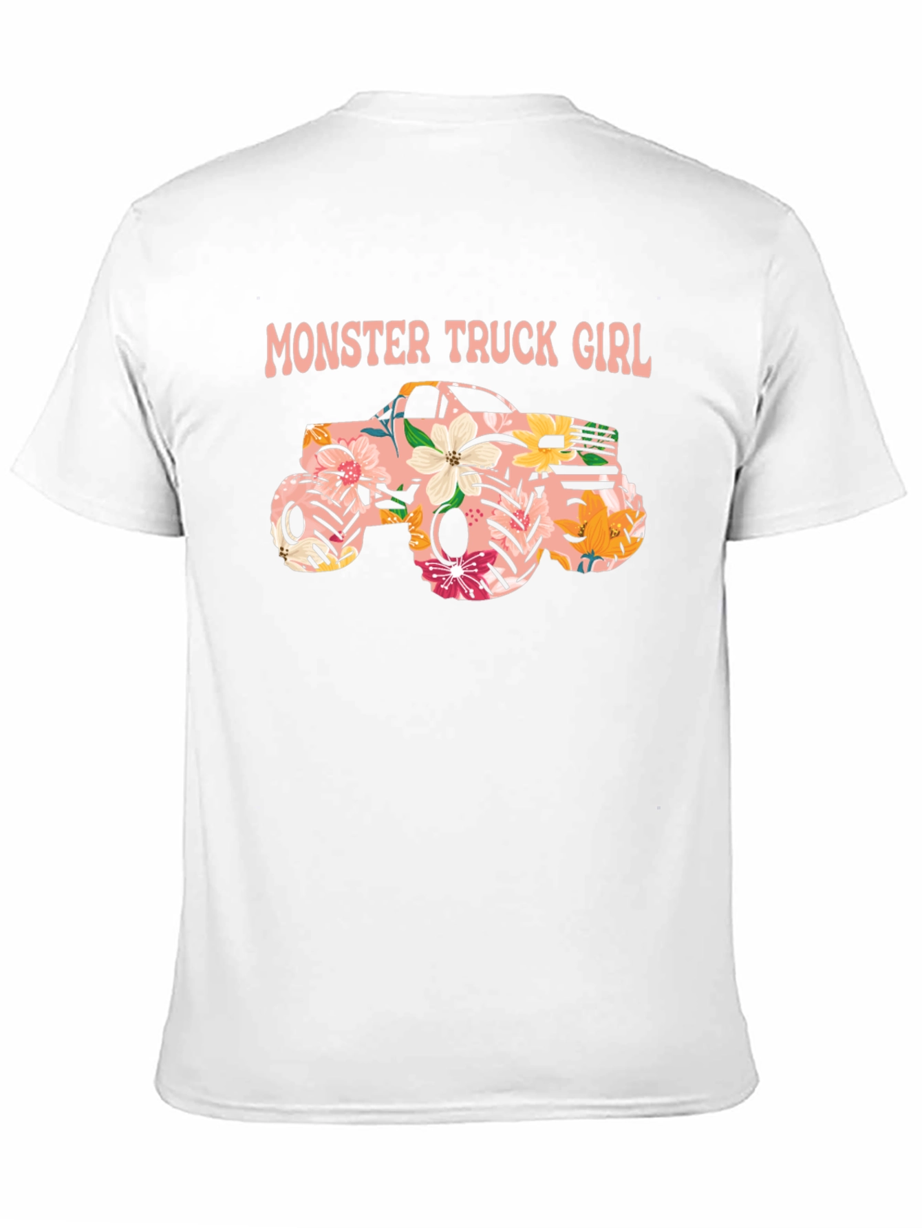 Monster Truck Girl Black Graphic Tee