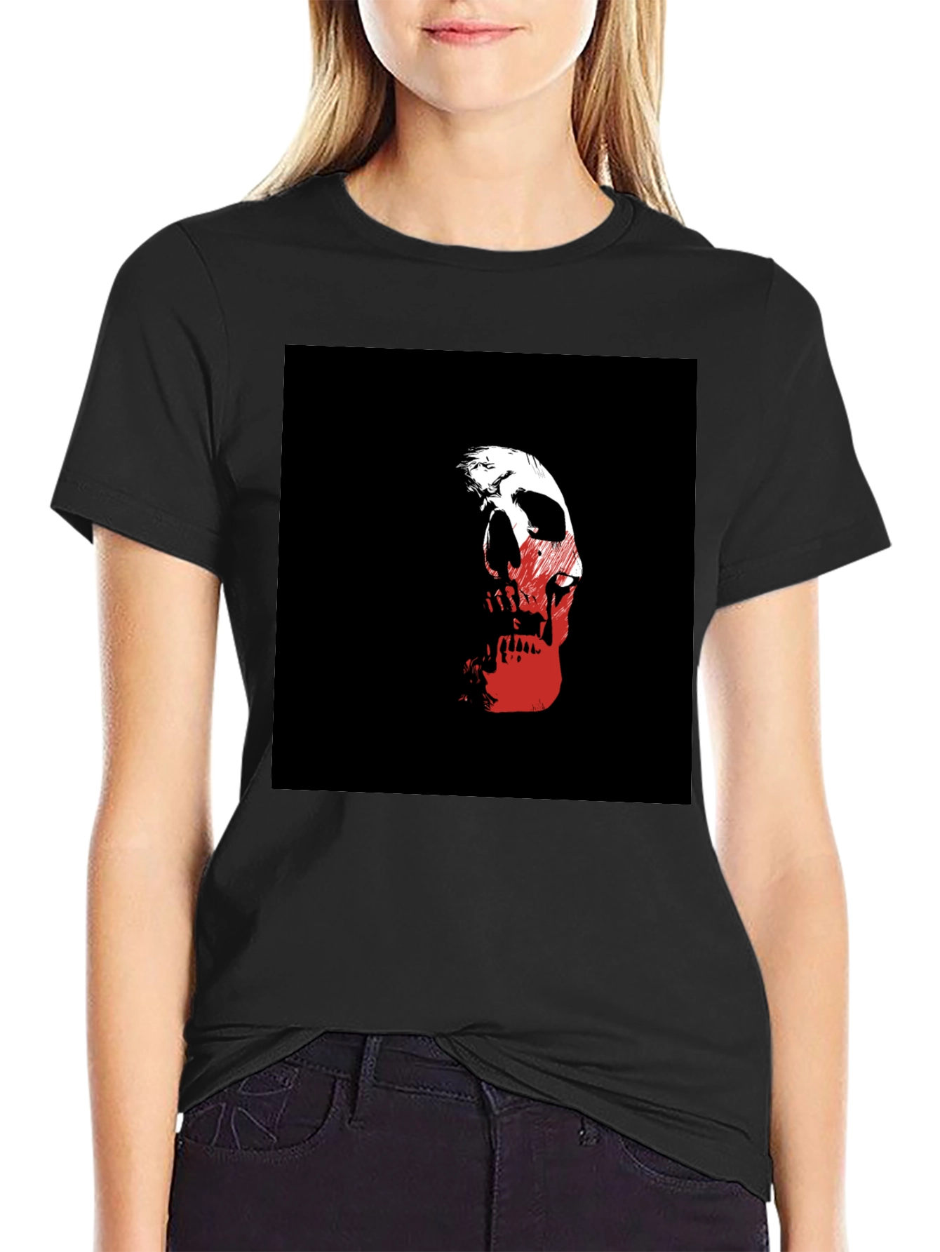 Skull Graphic Black T-Shirt