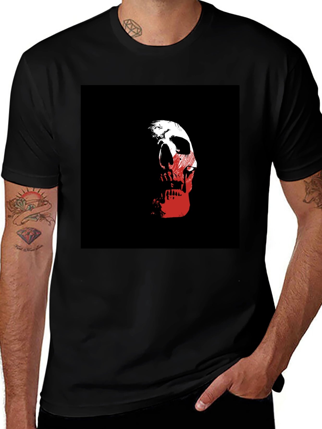 Skull Graphic Black T-Shirt