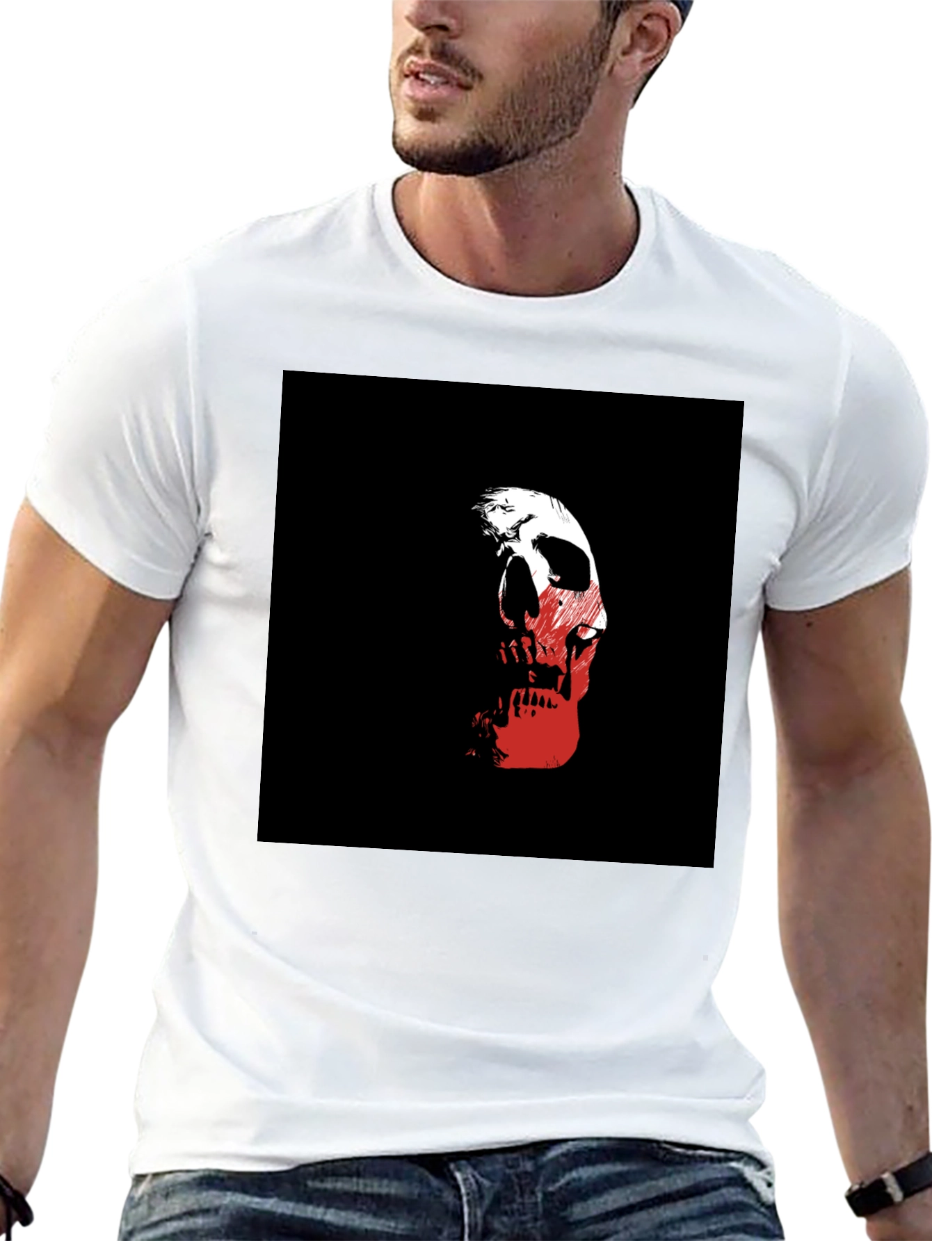 Skull Graphic Black T-Shirt