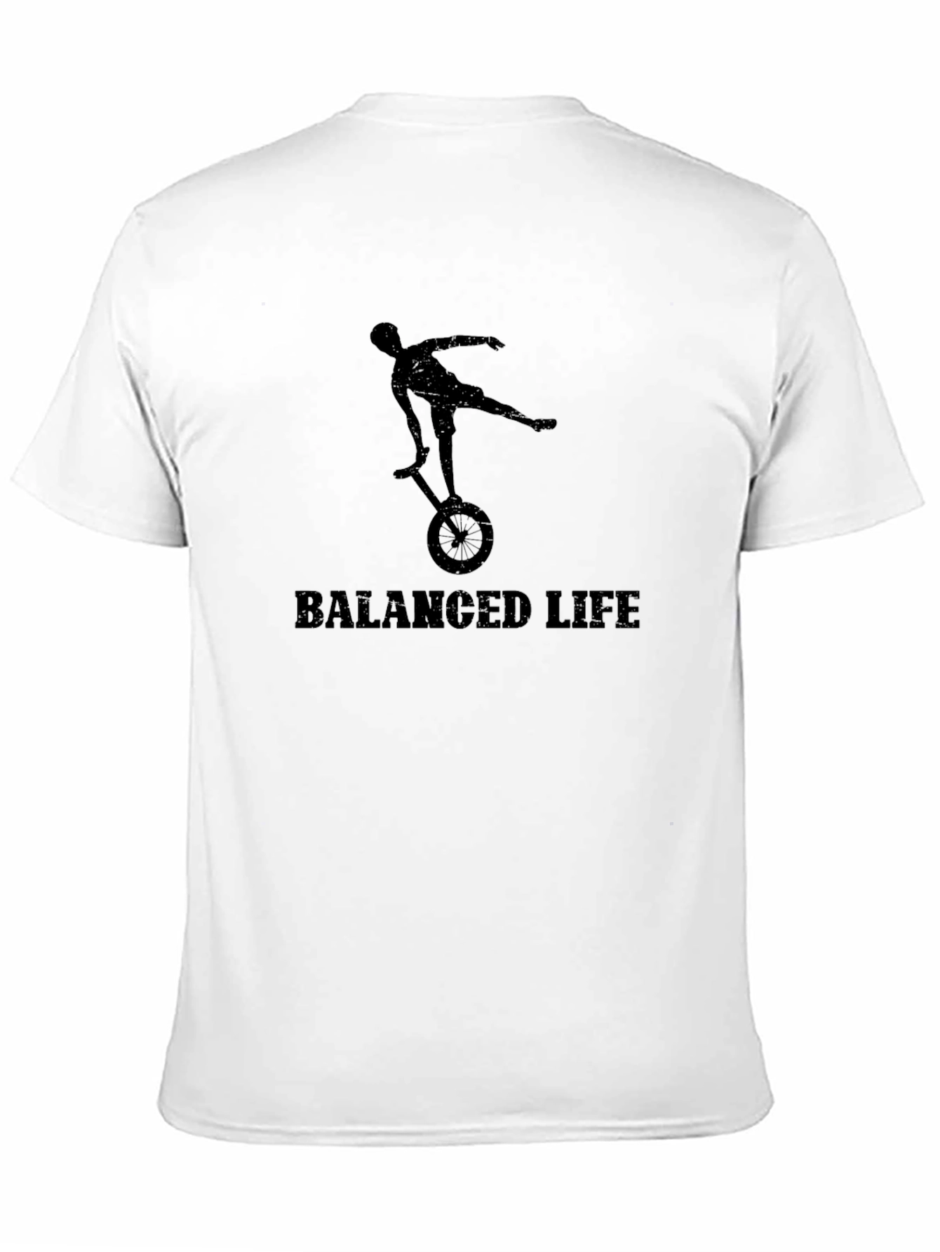 Balanced Life T-Shirt - Unicycle Design