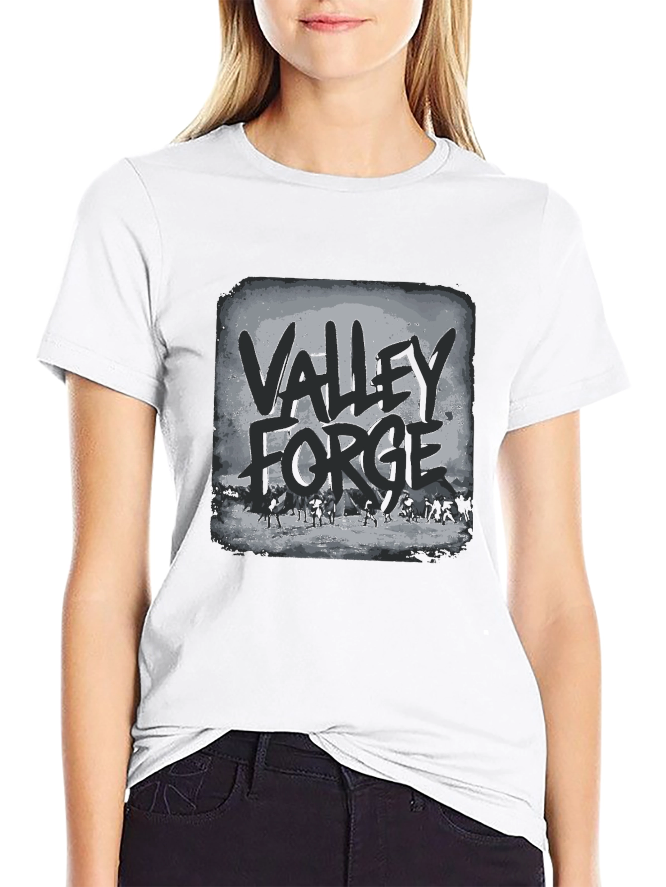 Valley Forge T-Shirt - Black Graphic Tee