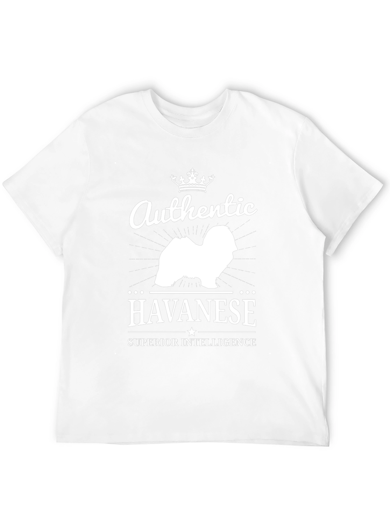 Authentic Havanese Superior Intelligence Black T-Shirt
