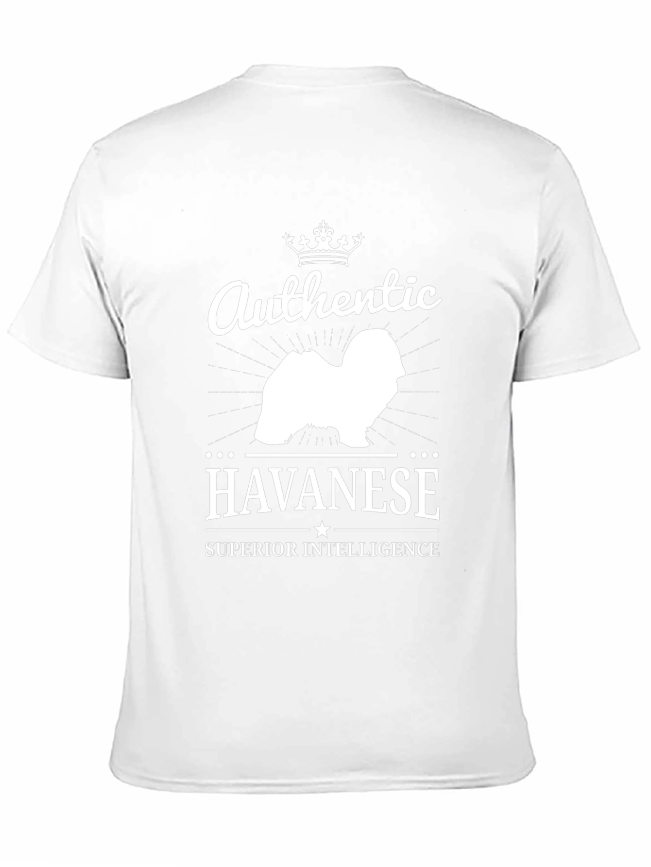 Authentic Havanese Superior Intelligence Black T-Shirt
