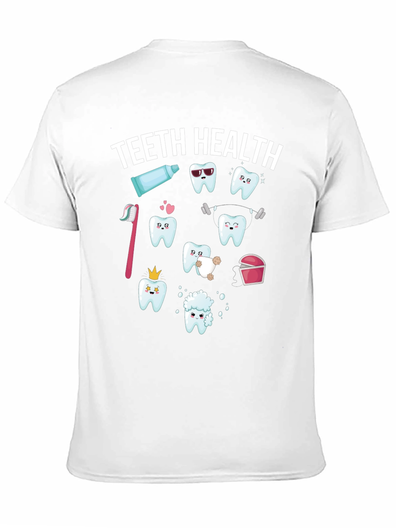 Teeth Health Graphic T-Shirt - Black Cotton Tee