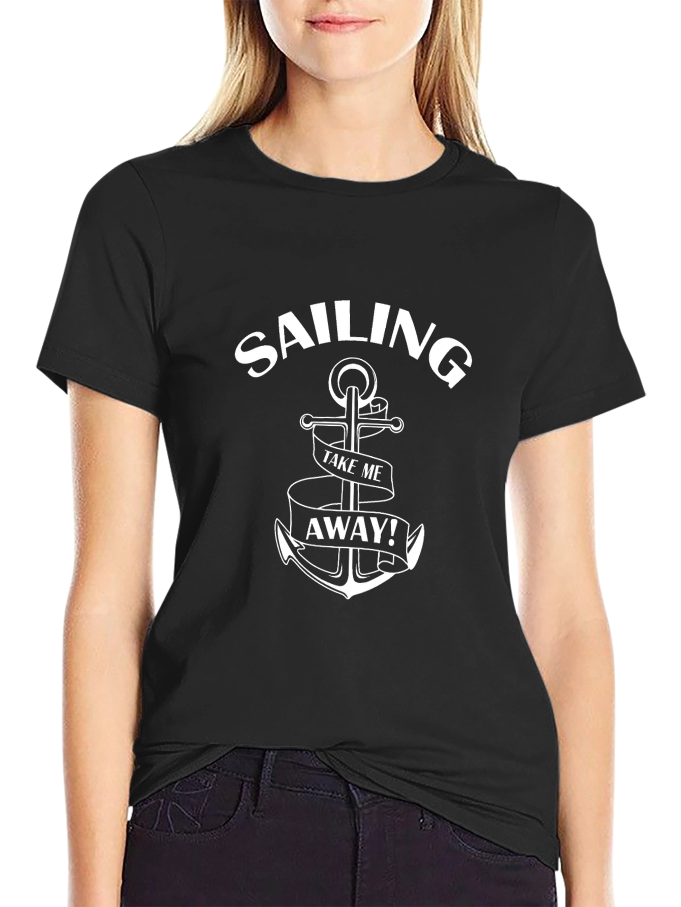 Sailing Anchor Graphic Tee - Take Me Away!