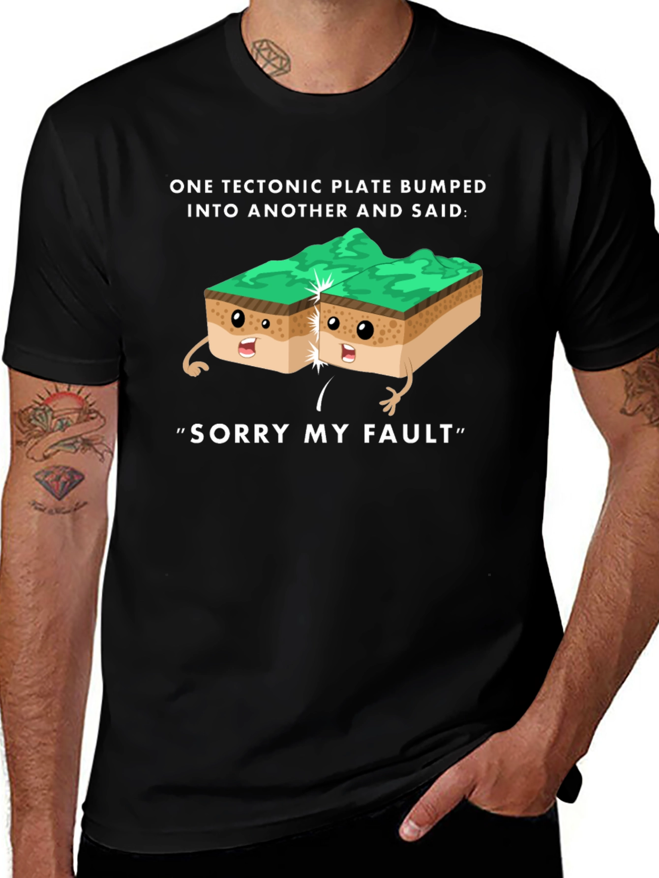 Funny Geology T-Shirt - Tectonic Plate Fault Pun