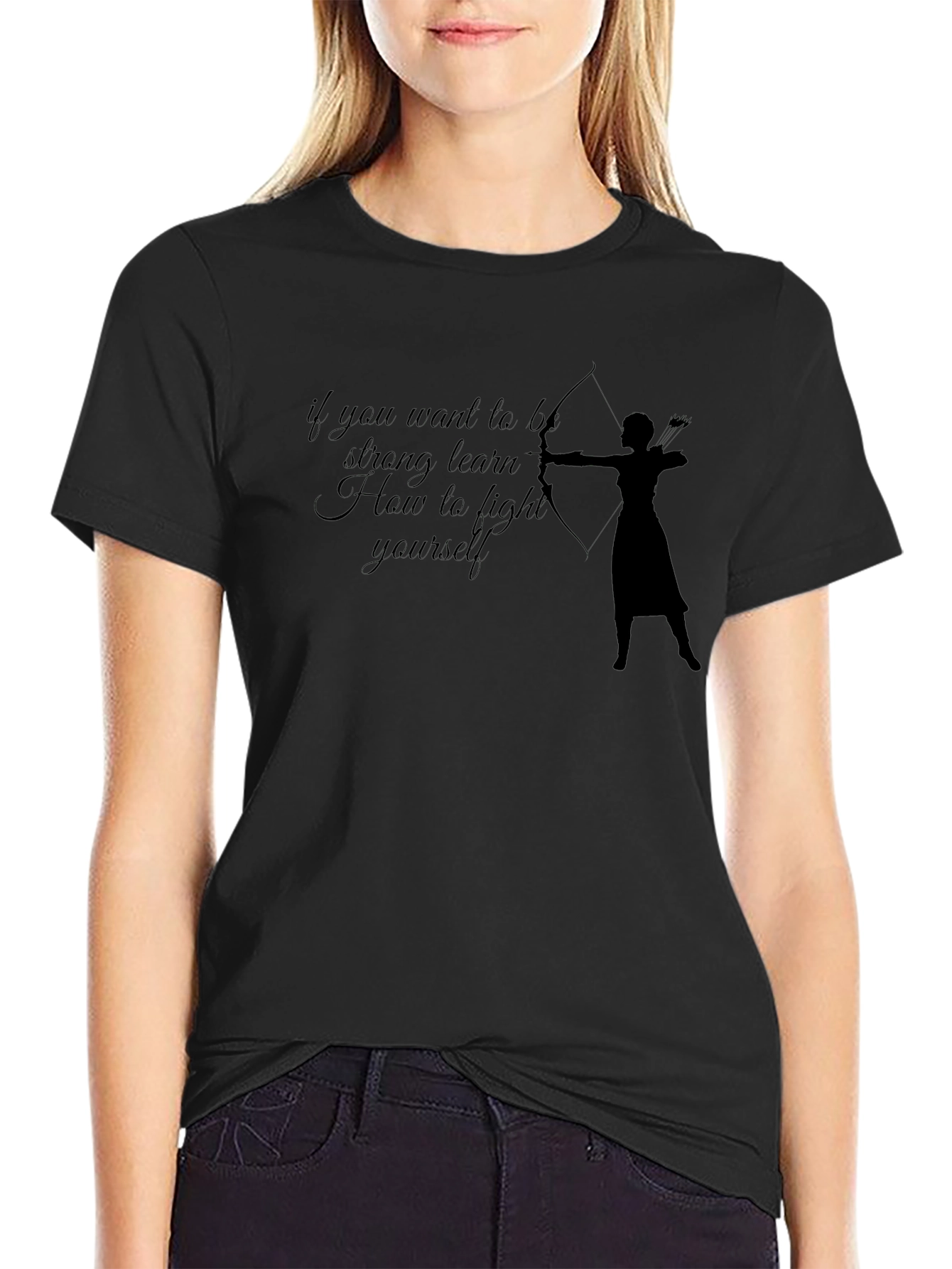 Archer Motivational T-Shirt - Learn to Fight Yourself