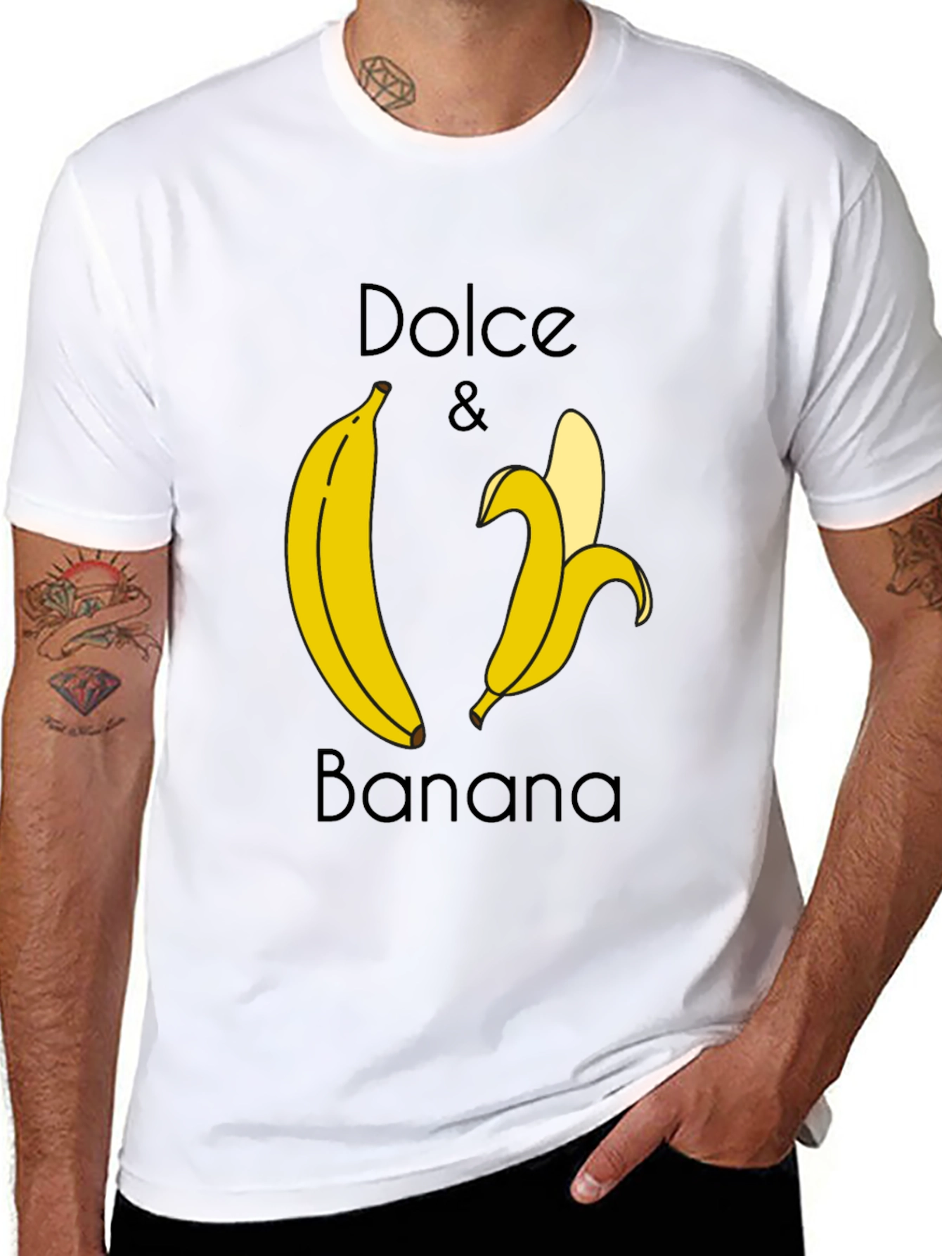 Dolce & Banana Graphic T-Shirt - Funny Fruit Tee