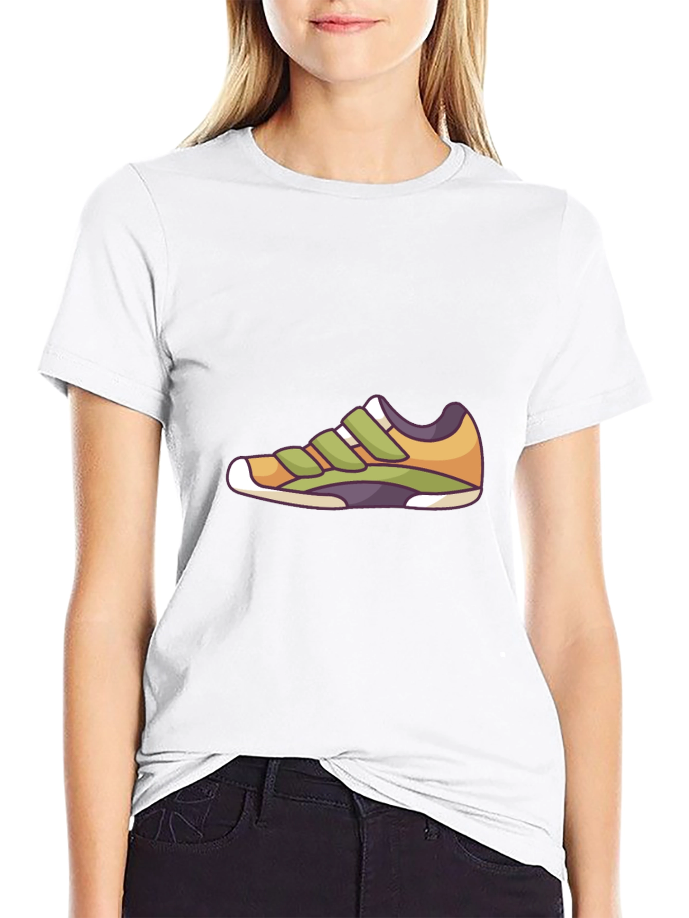 Cartoon Shoe Graphic T-Shirt