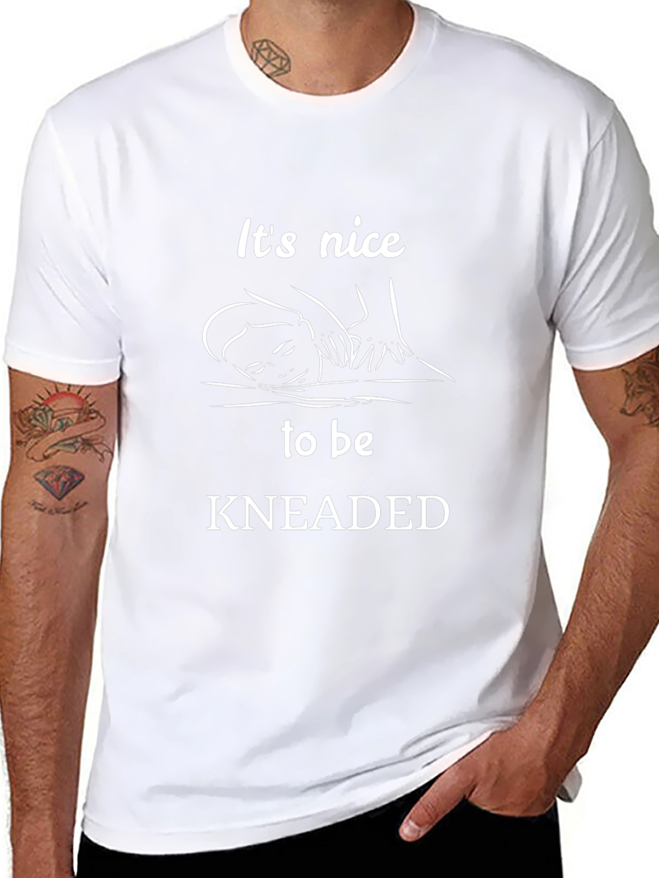 Its Nice to be Kneaded Black T-Shirt