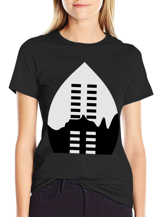 Graphic Tee - Eswatini Shield Design - Black Cotton T-Shirt