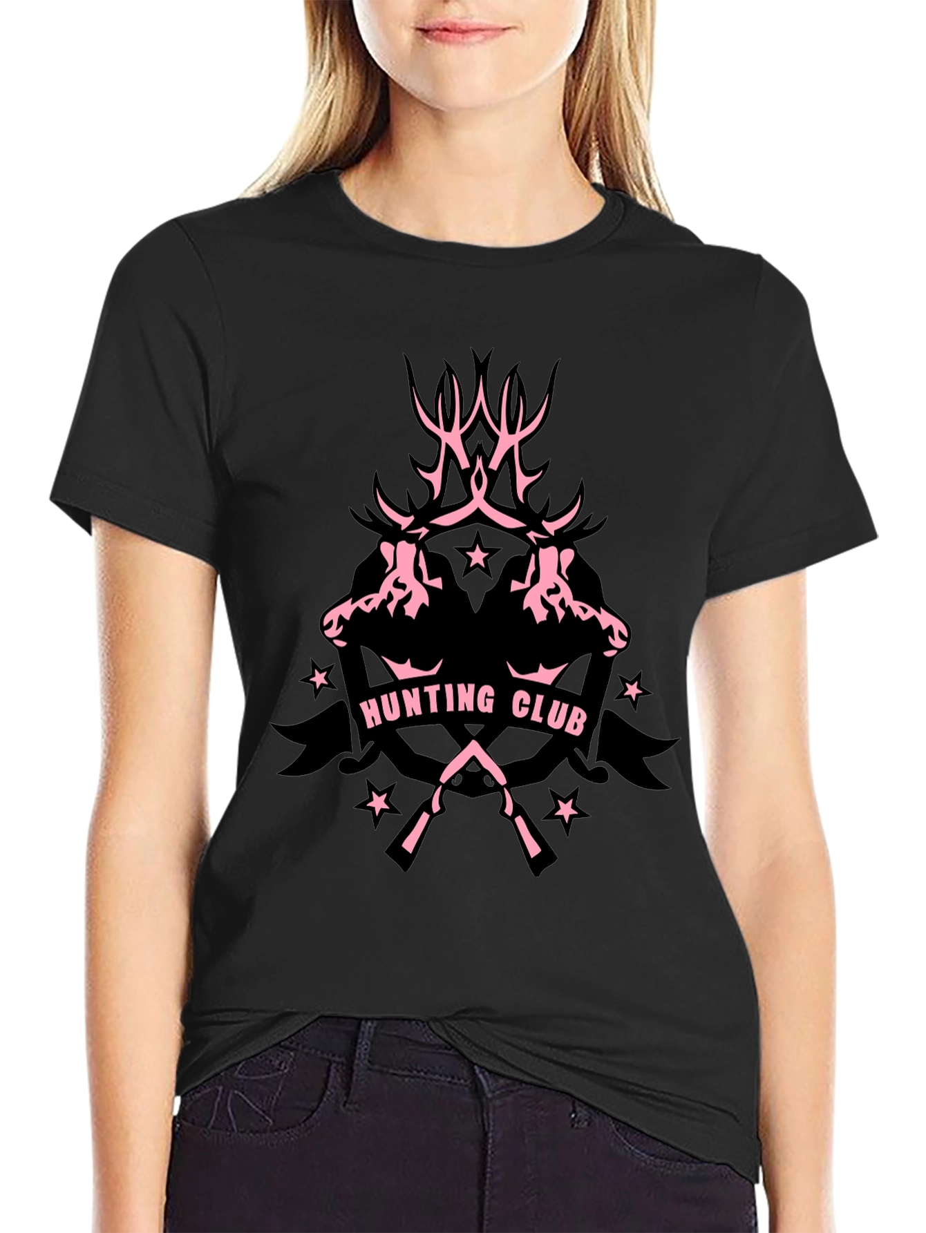 Hunting Club Graphic Tee - Black T-Shirt