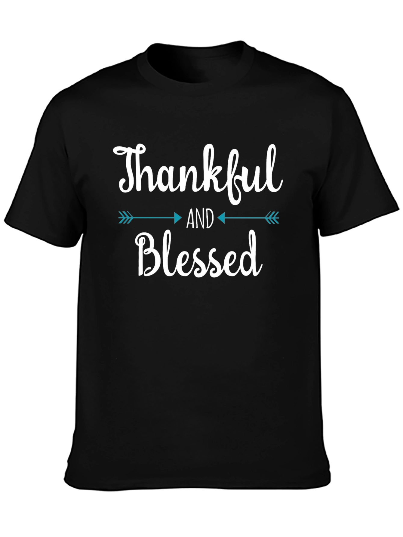 Thankful & Blessed Graphic Tee Shirt