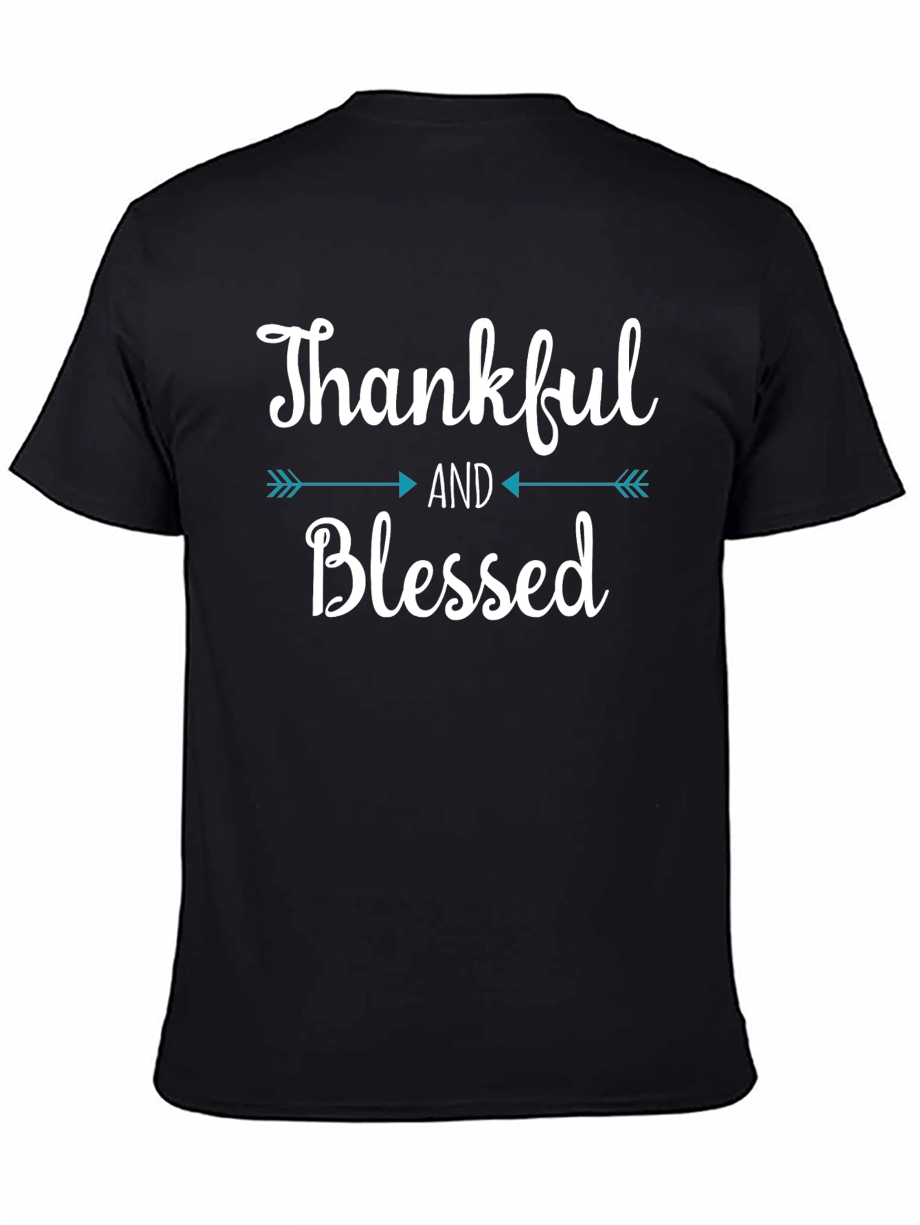 Thankful & Blessed Graphic Tee Shirt